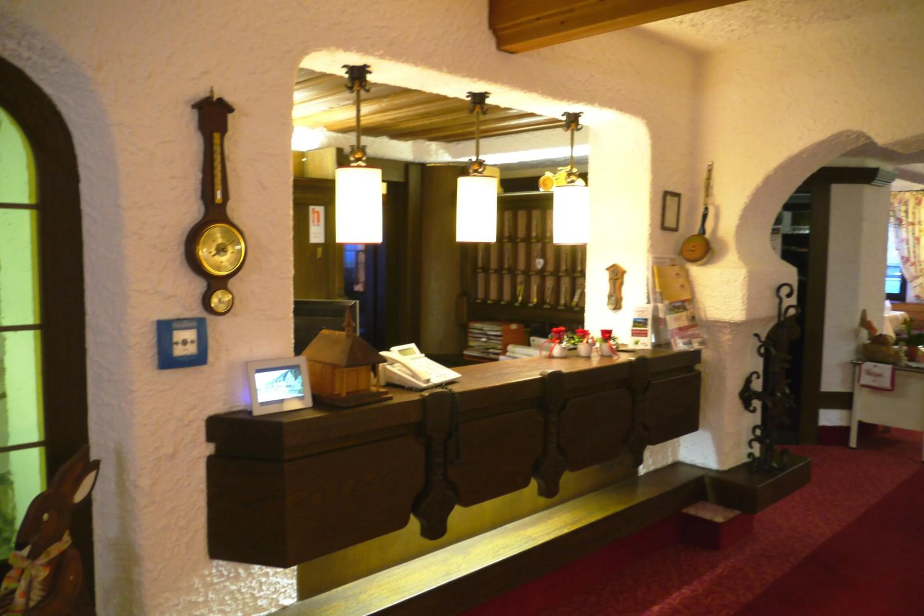Lobby or reception in Höhenhotel & Restaurant Kalikutt