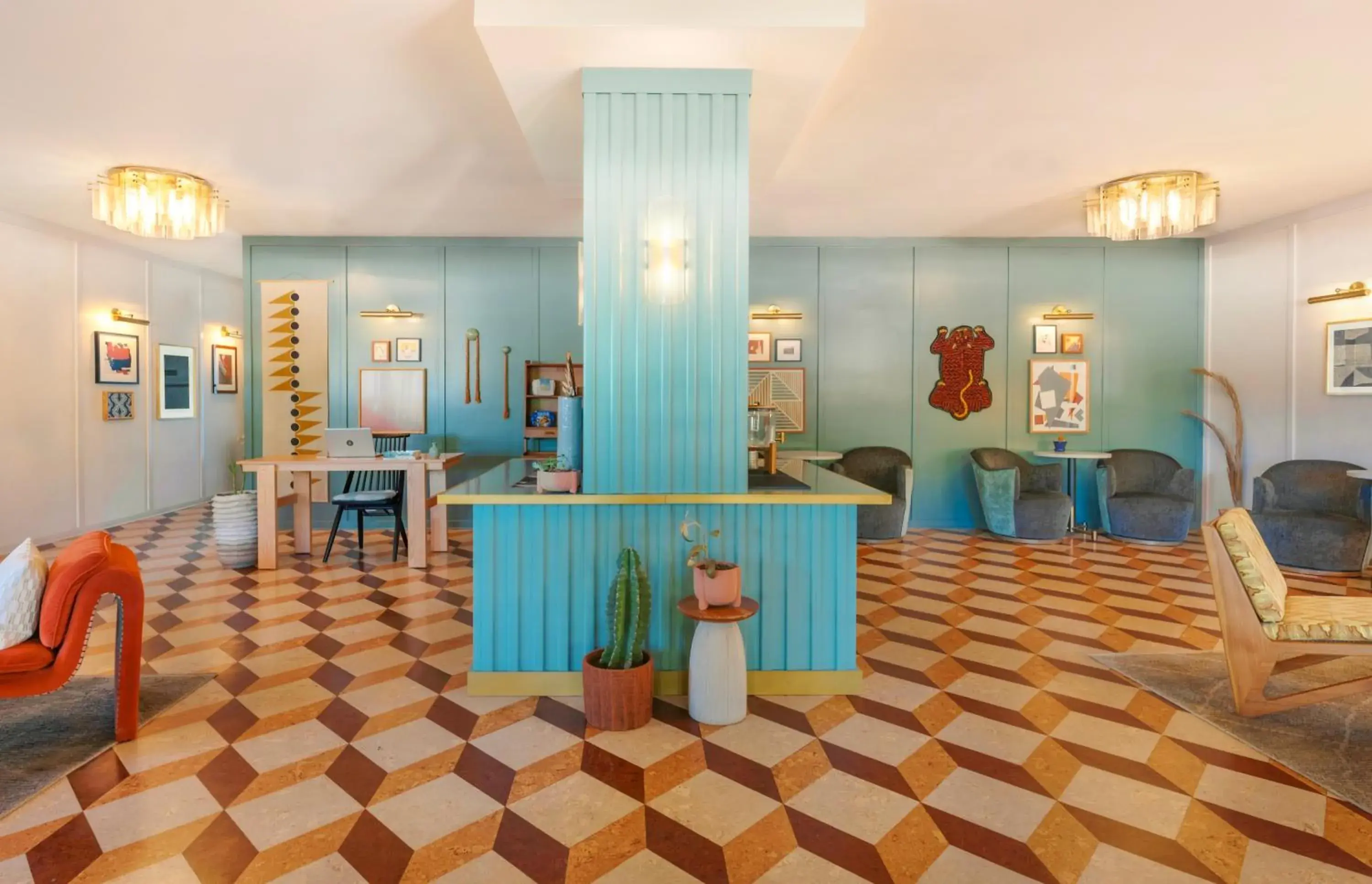 Lobby or reception in Life House, Palm Springs Lobby or reception in Life House, Palm Springs