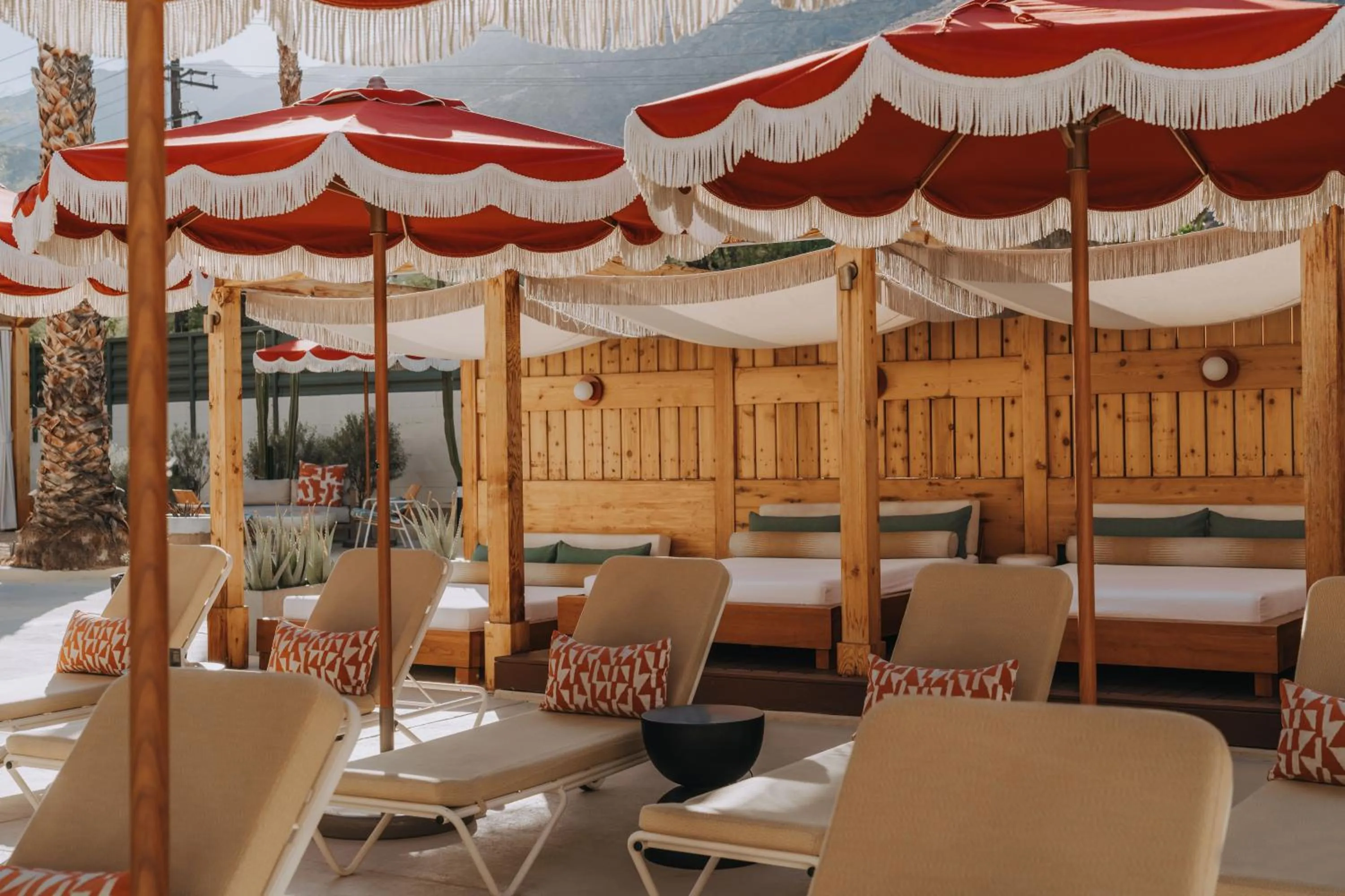 sunbed in Life House, Palm Springs