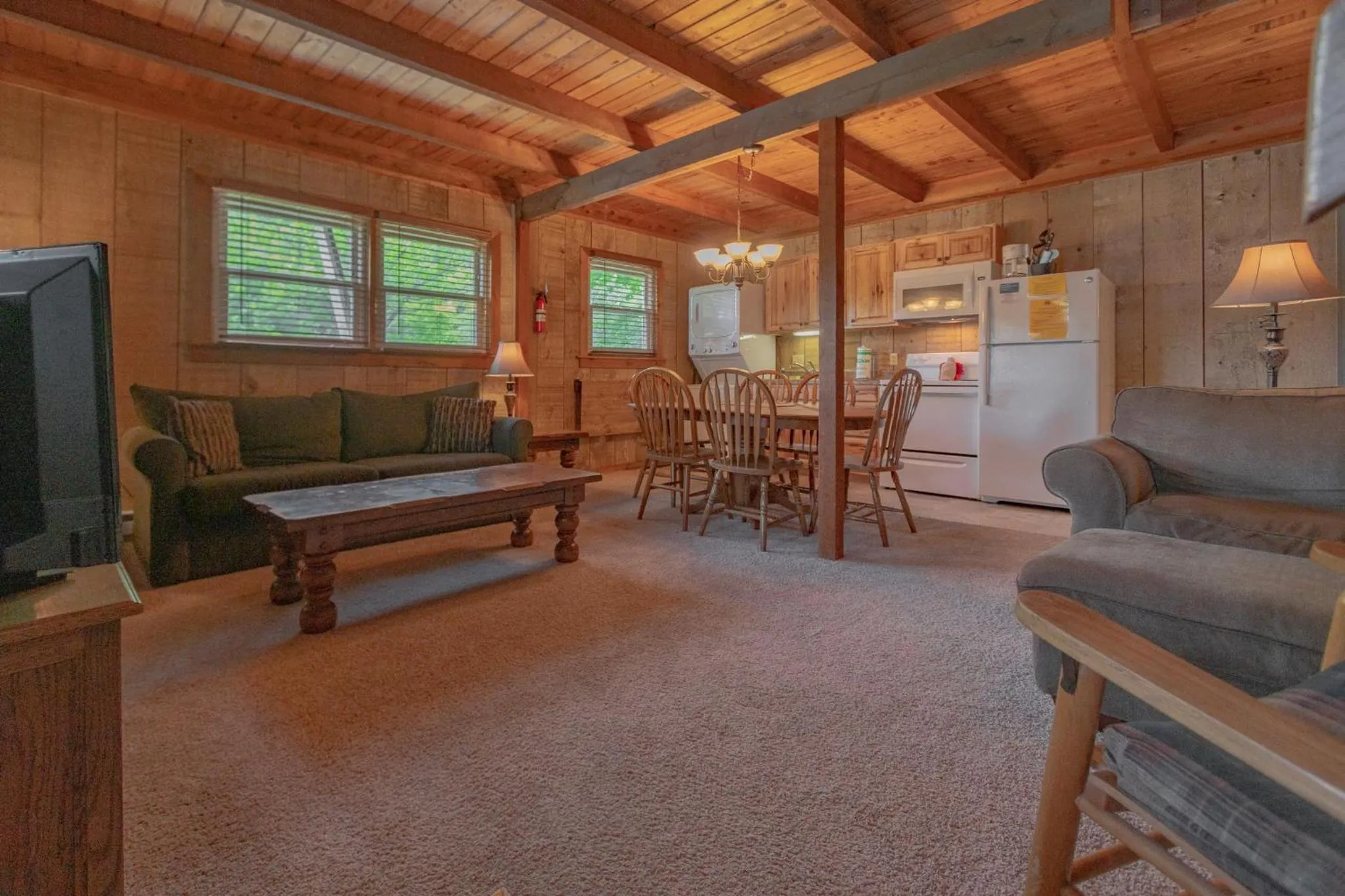 Living room in Swiss Mountain Village