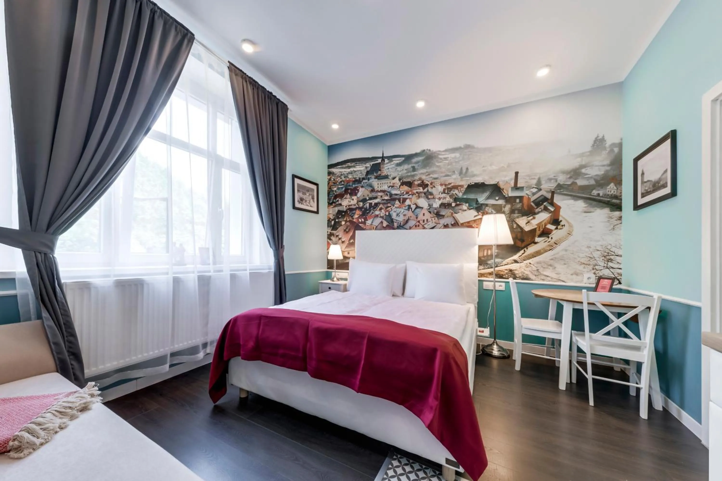 Bed in Revelton Studios Prague