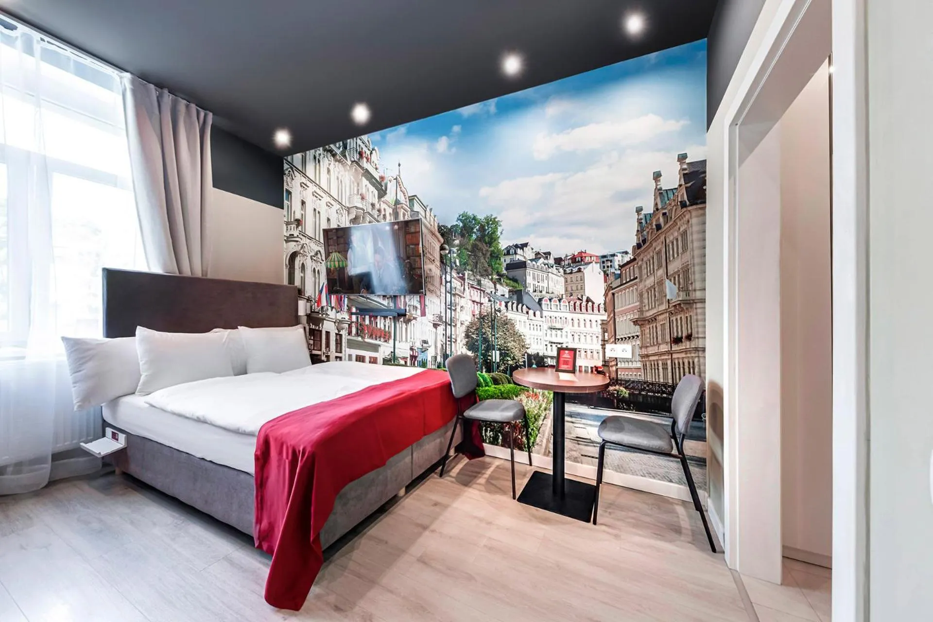 Bed in Revelton Studios Prague