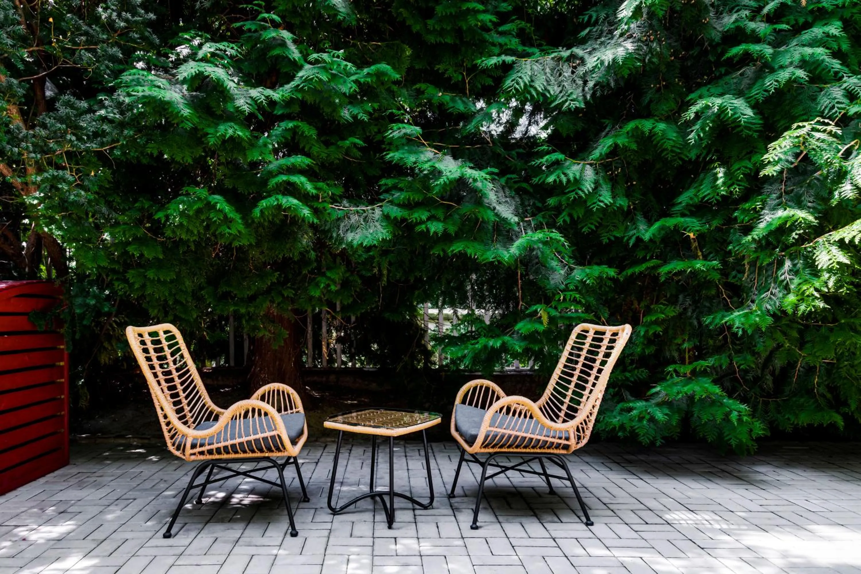 Patio in Revelton Studios Prague