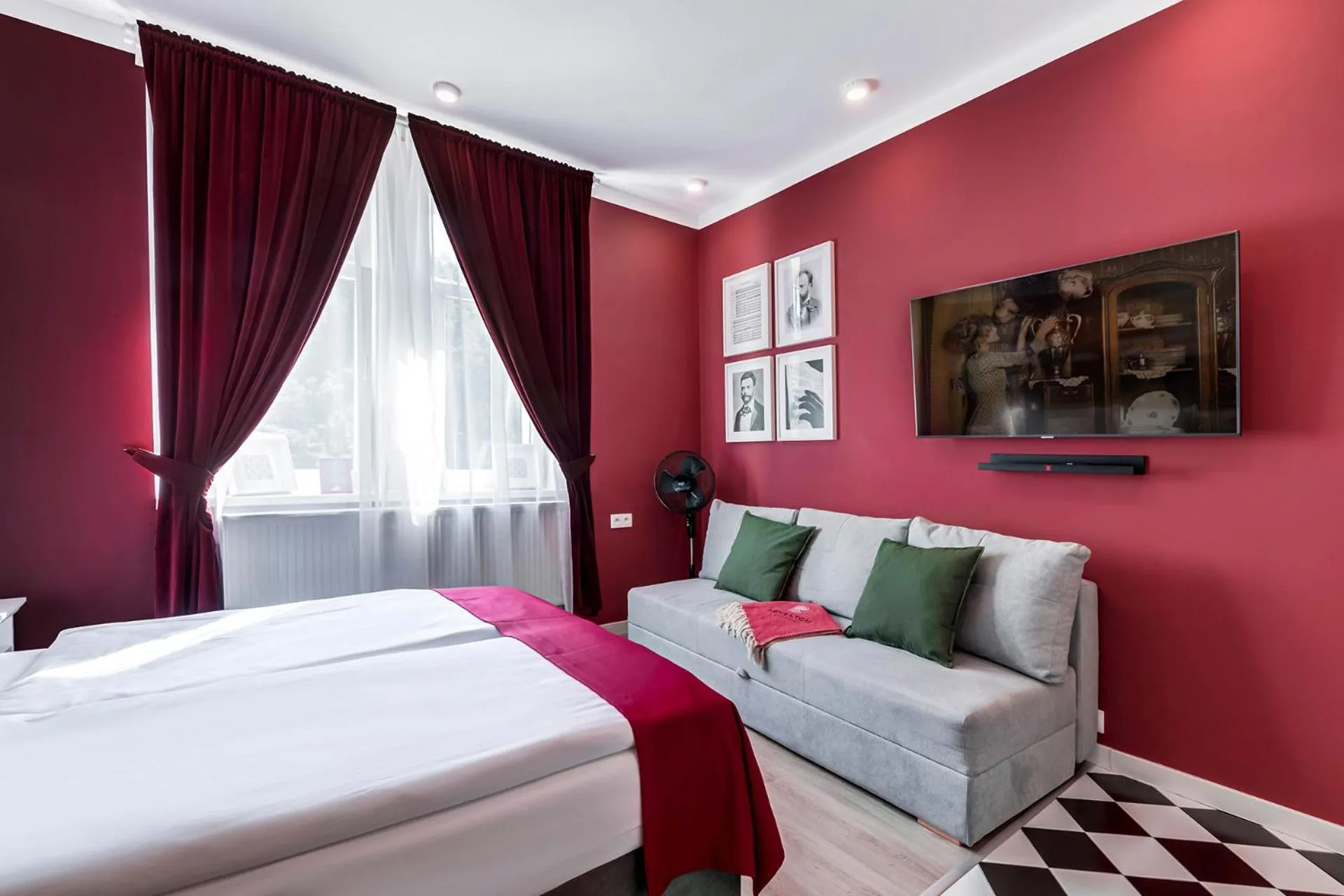 TV and multimedia, Bed in Revelton Studios Prague