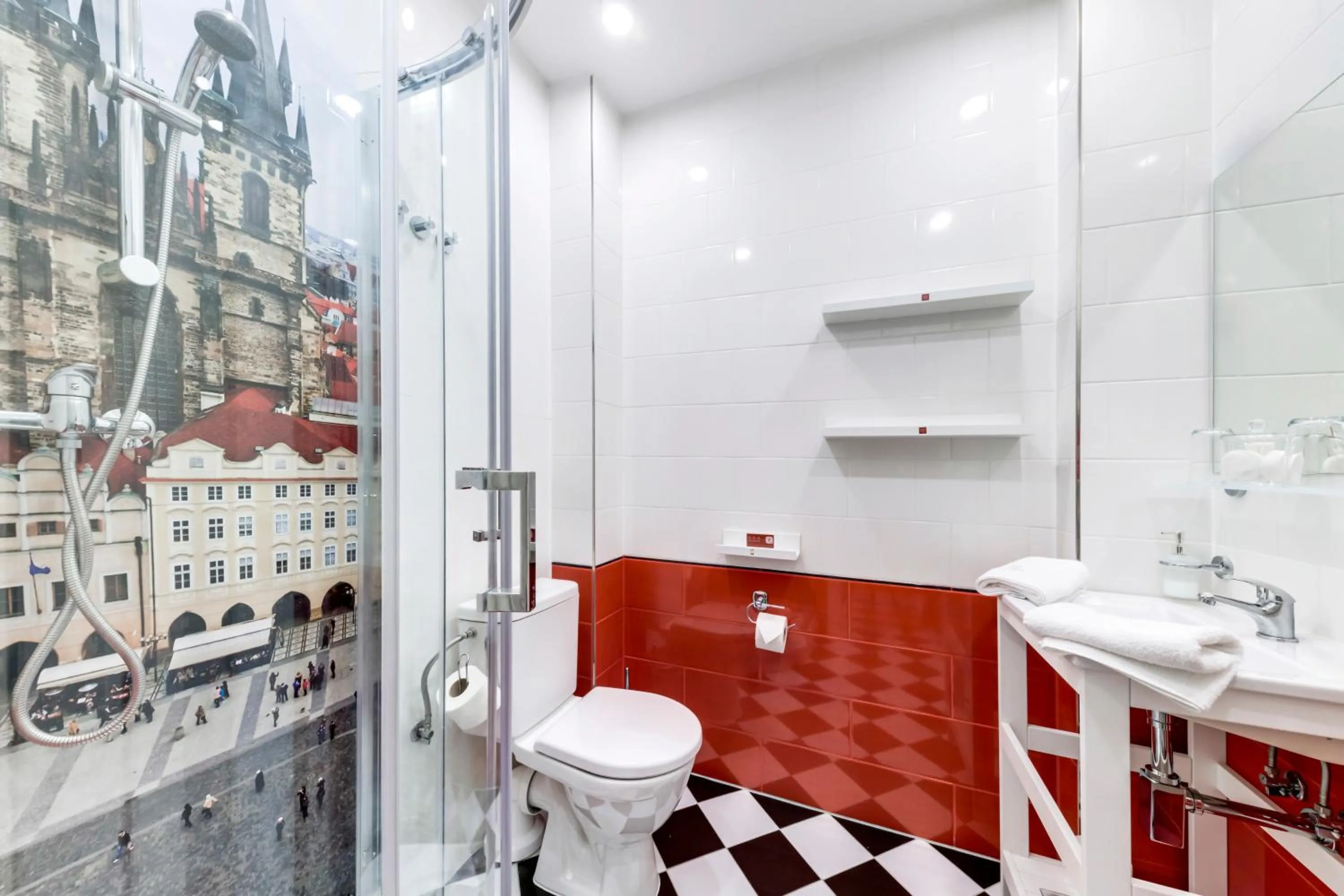 Shower in Revelton Studios Prague