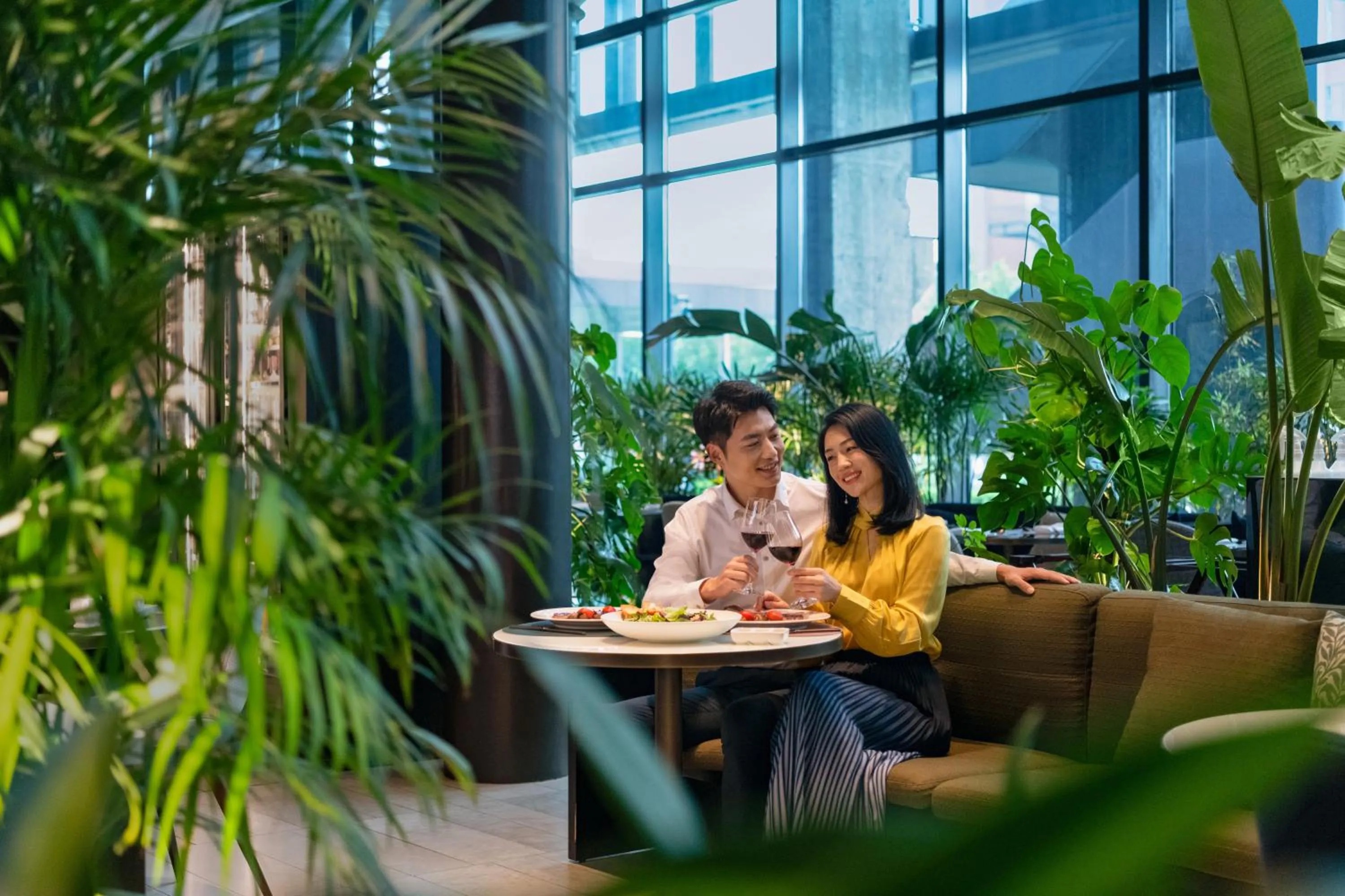 People in Shangri-La Shougang Park, Beijing