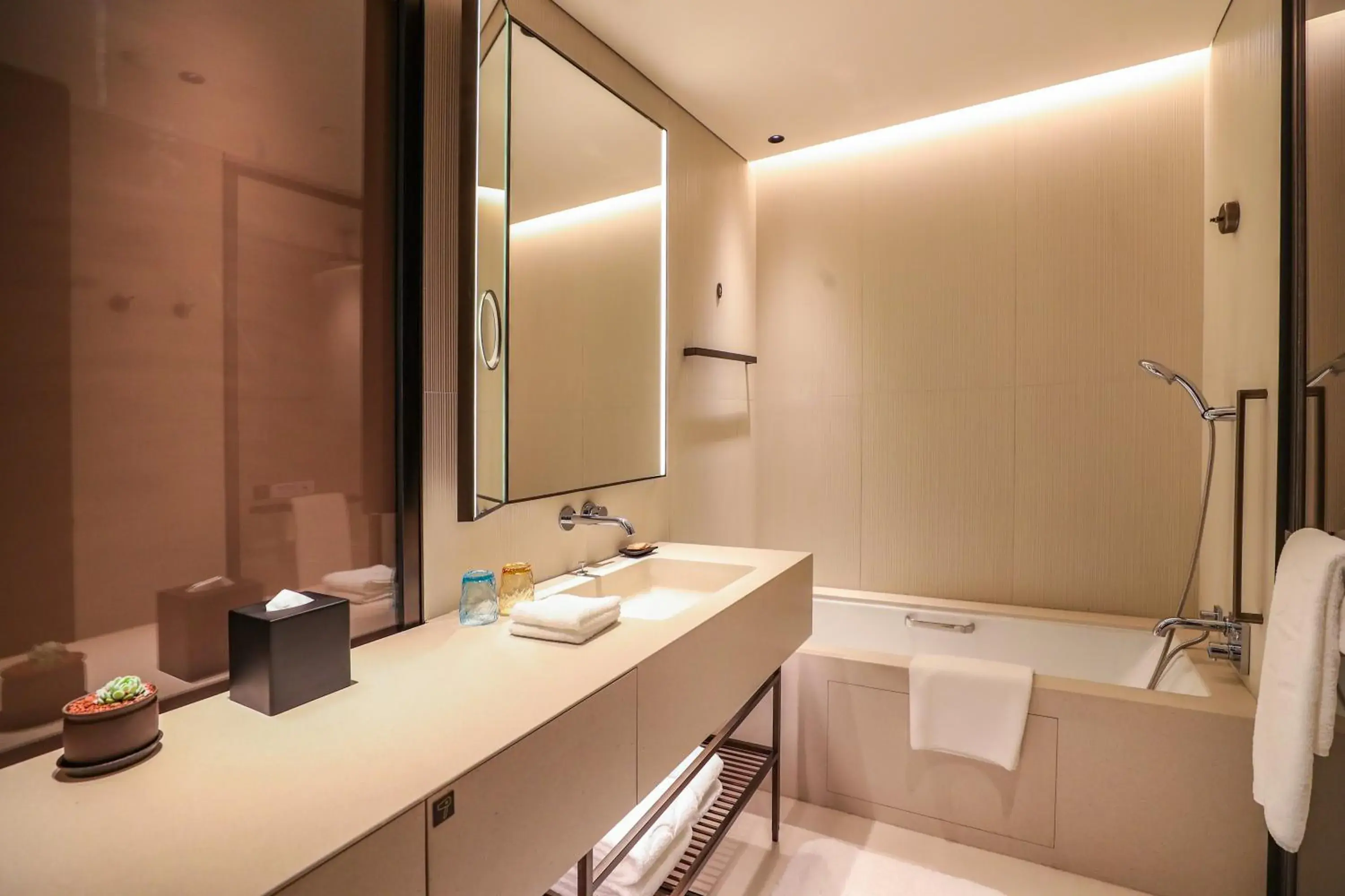 Bathroom in Shangri-La Shougang Park, Beijing Bathroom in Shangri-La Shougang Park, Beijing