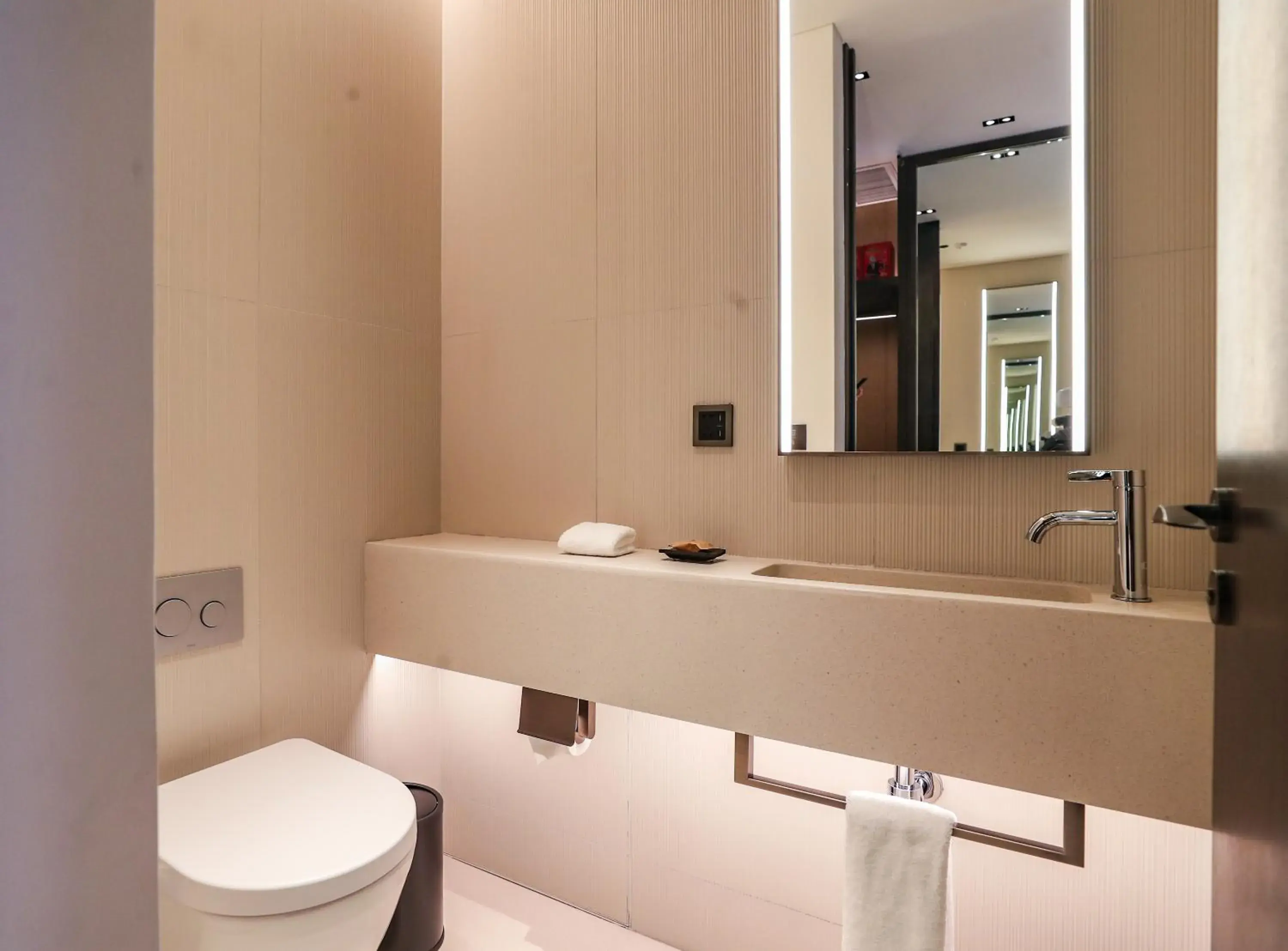 Bathroom in Shangri-La Shougang Park, Beijing Bathroom in Shangri-La Shougang Park, Beijing