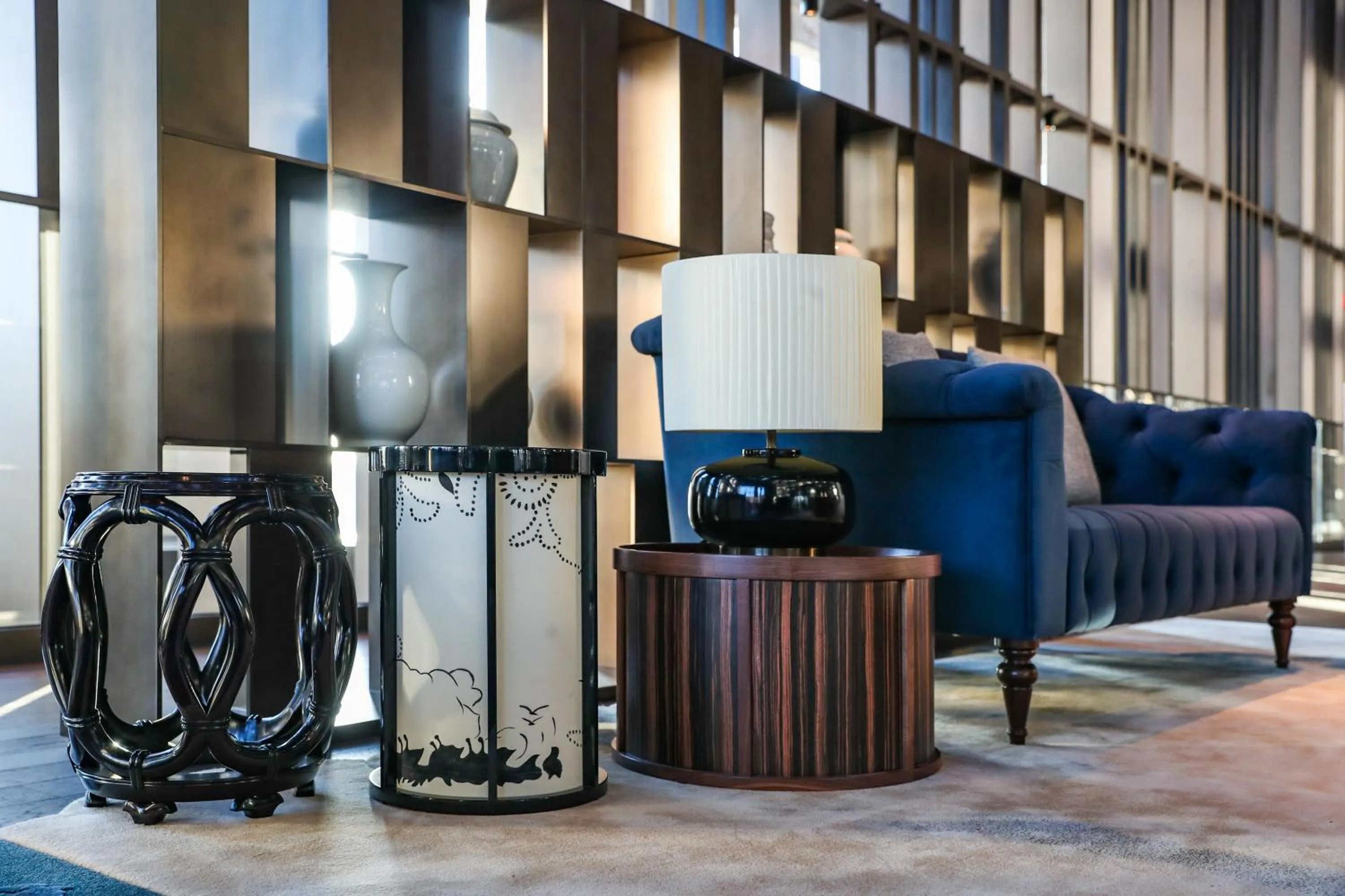 Seating area in Shangri-La Shougang Park, Beijing