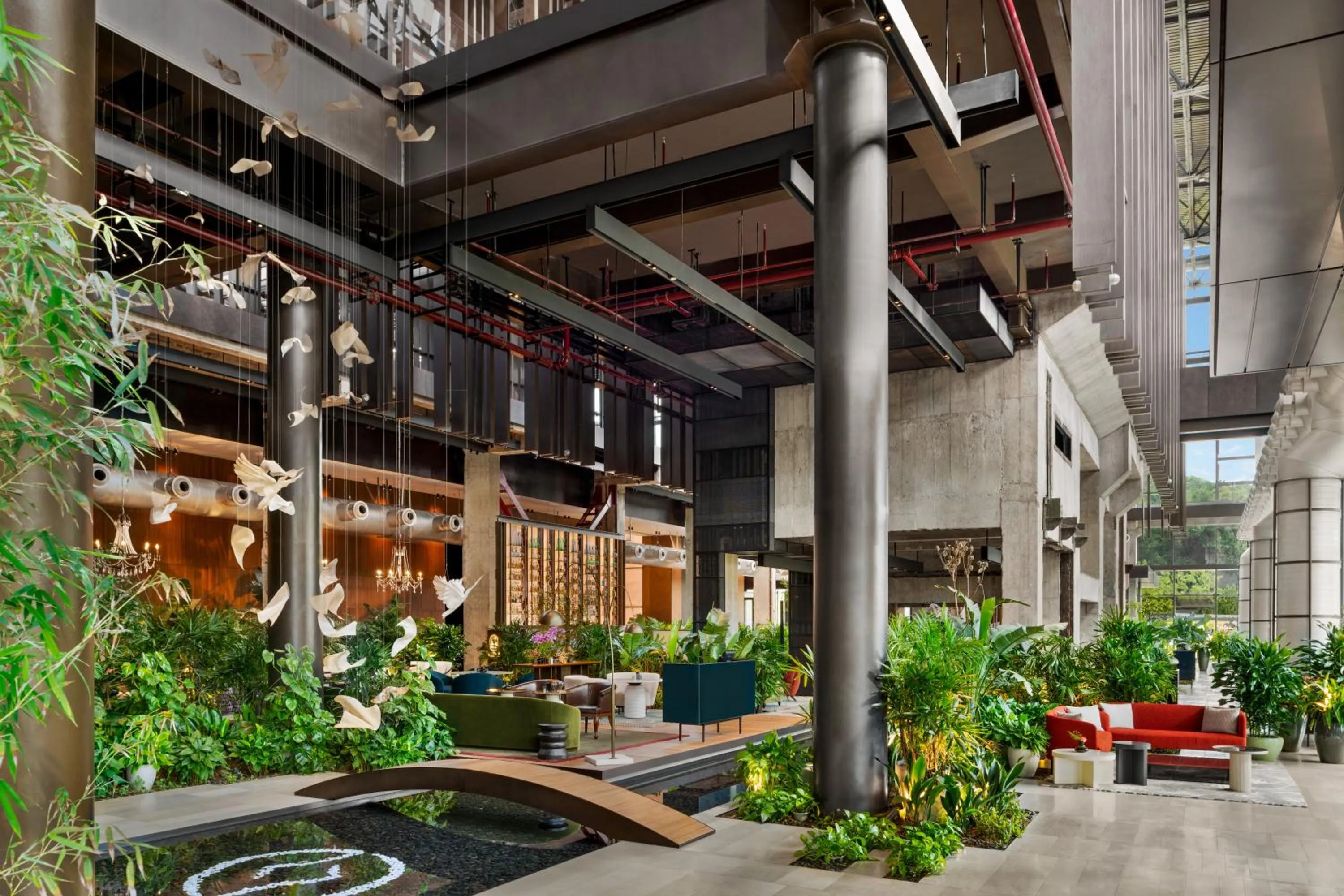 Lobby or reception in Shangri-La Shougang Park, Beijing