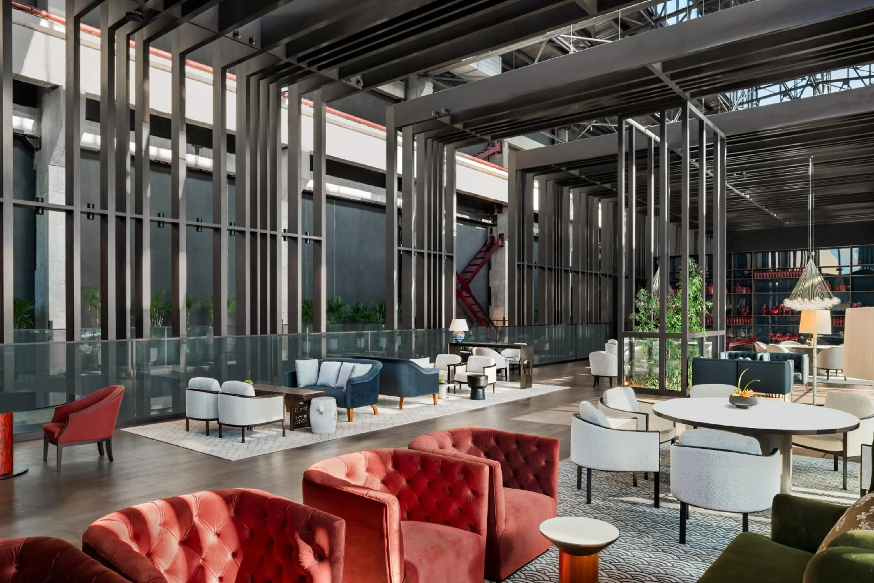 Lobby or reception in Shangri-La Shougang Park, Beijing