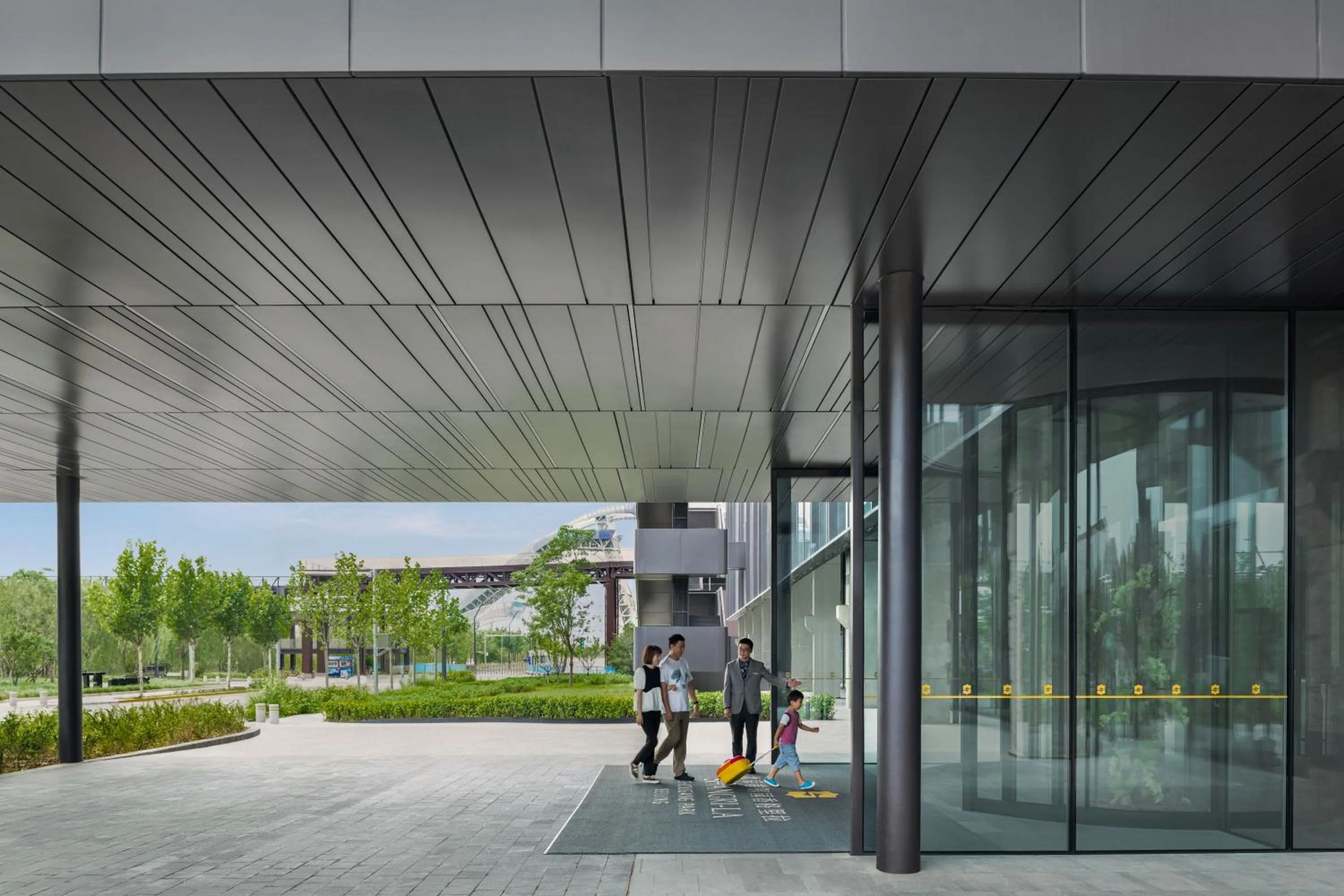 Facade/entrance in Shangri-La Shougang Park, Beijing