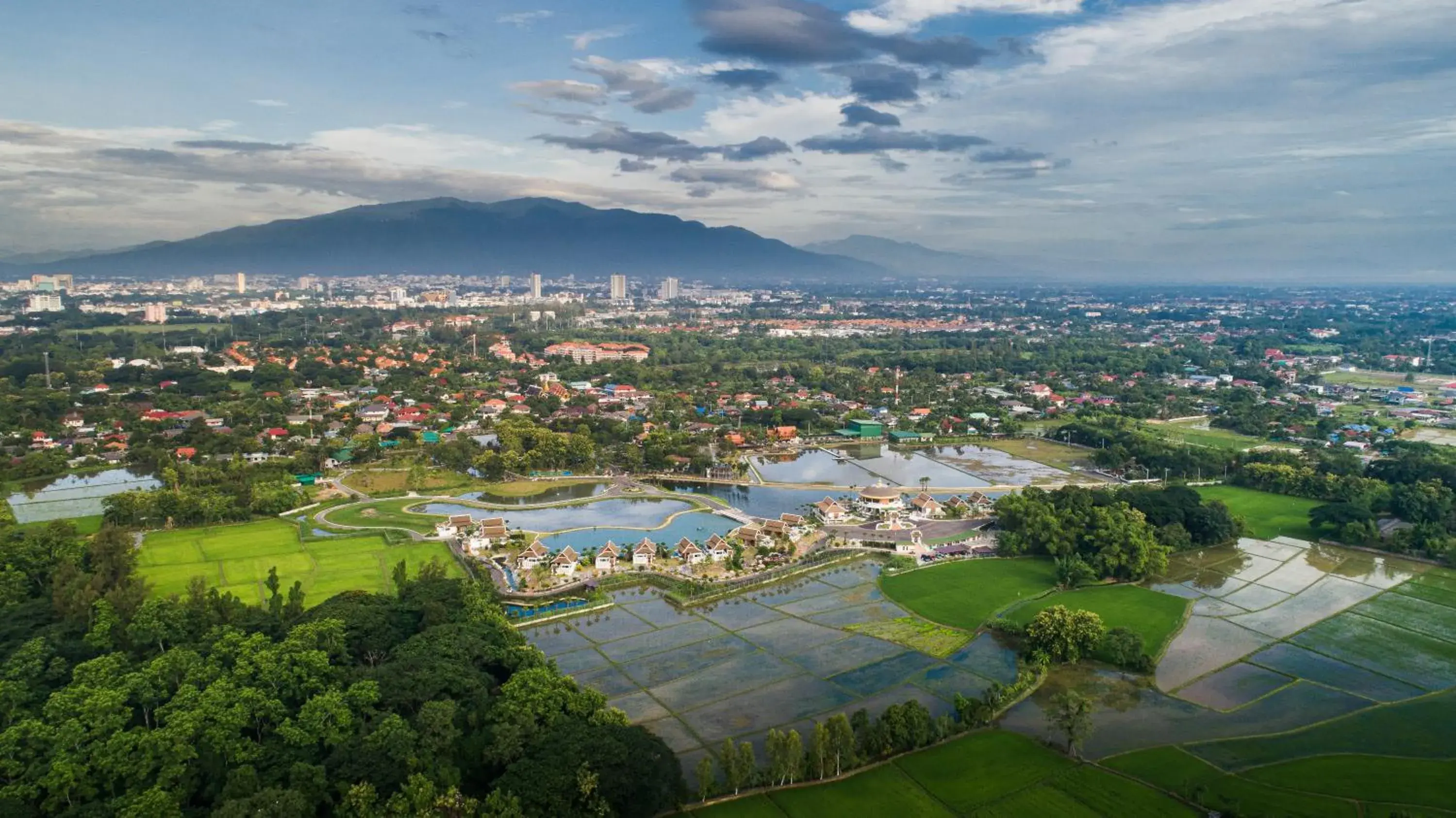 Bird's eye view in Thantara Resort Chiang Mai Bird's eye view in Thantara Resort Chiang Mai