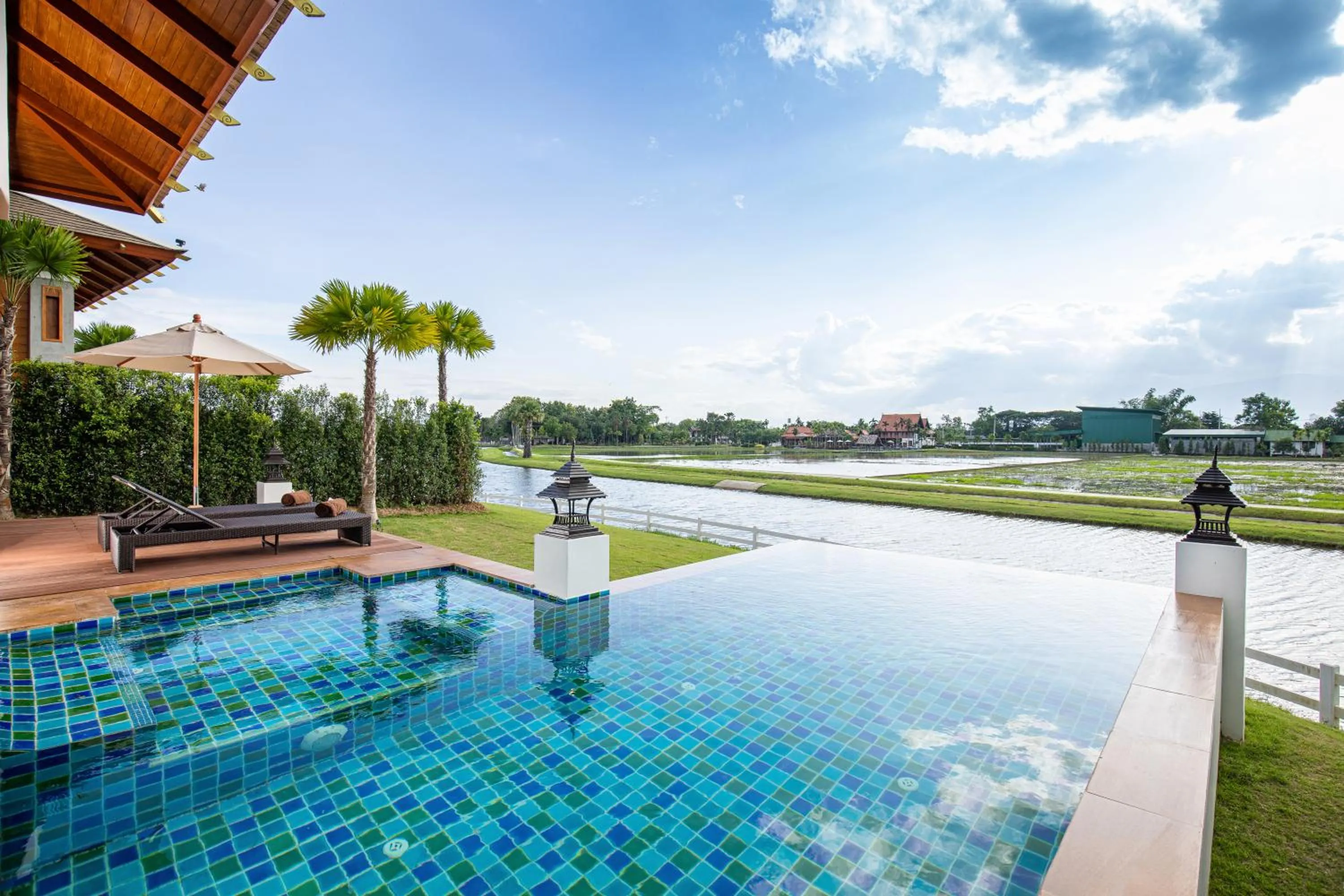 Swimming pool in Thantara Resort Chiang Mai