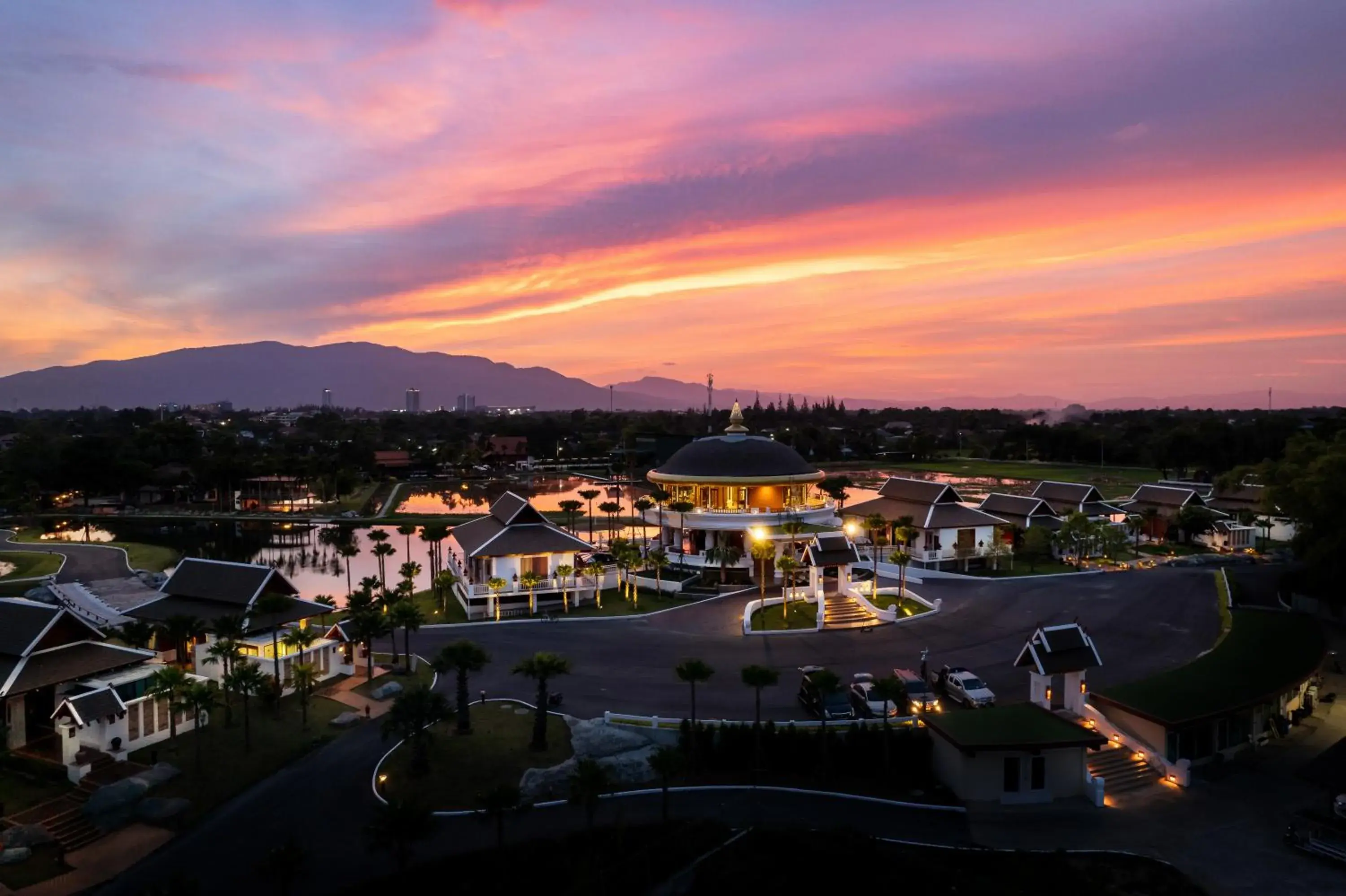 Bird's eye view in Thantara Resort Chiang Mai Bird's eye view in Thantara Resort Chiang Mai