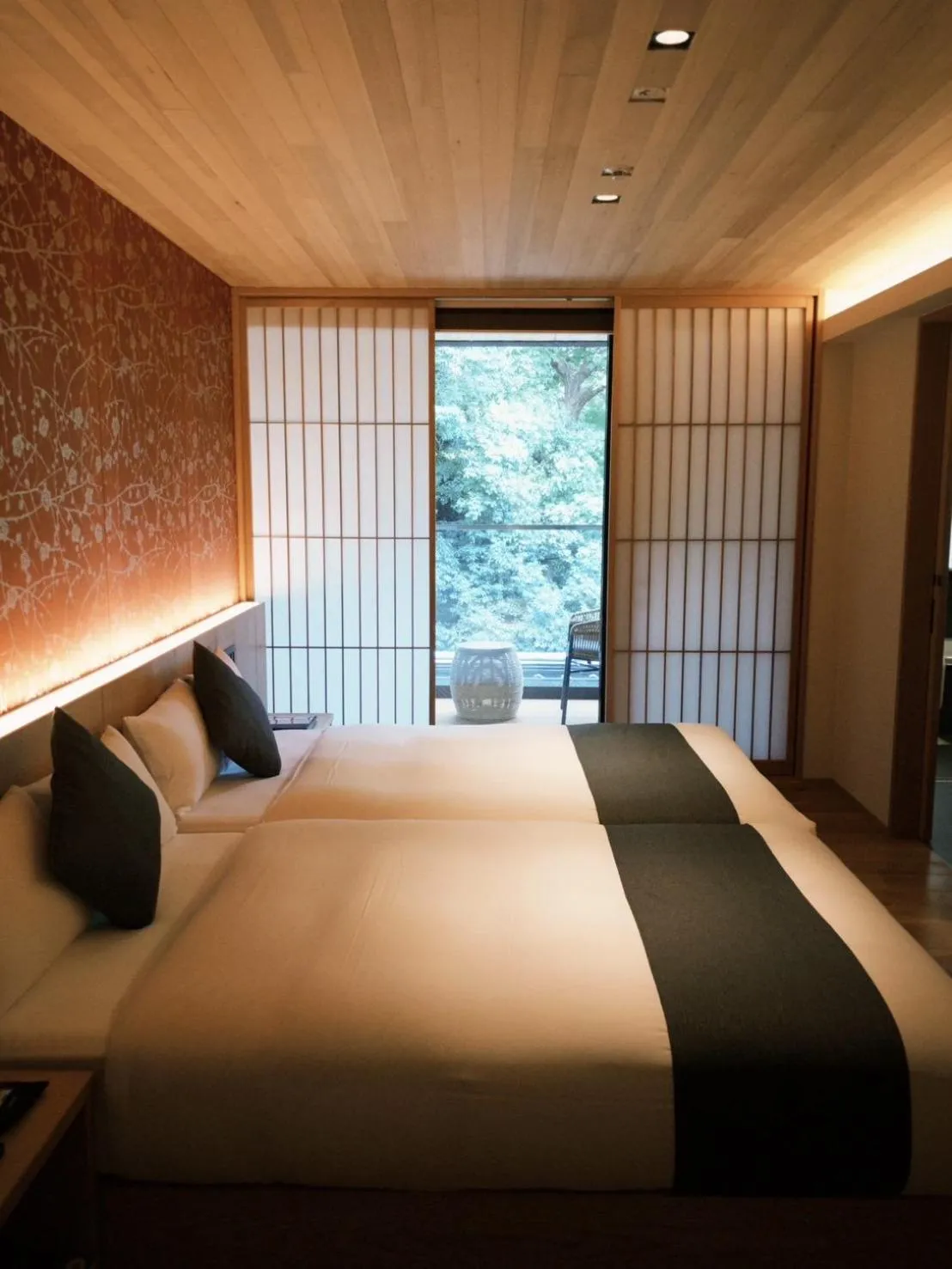 View (from property/room), Bed in Kikokutei Bekkan