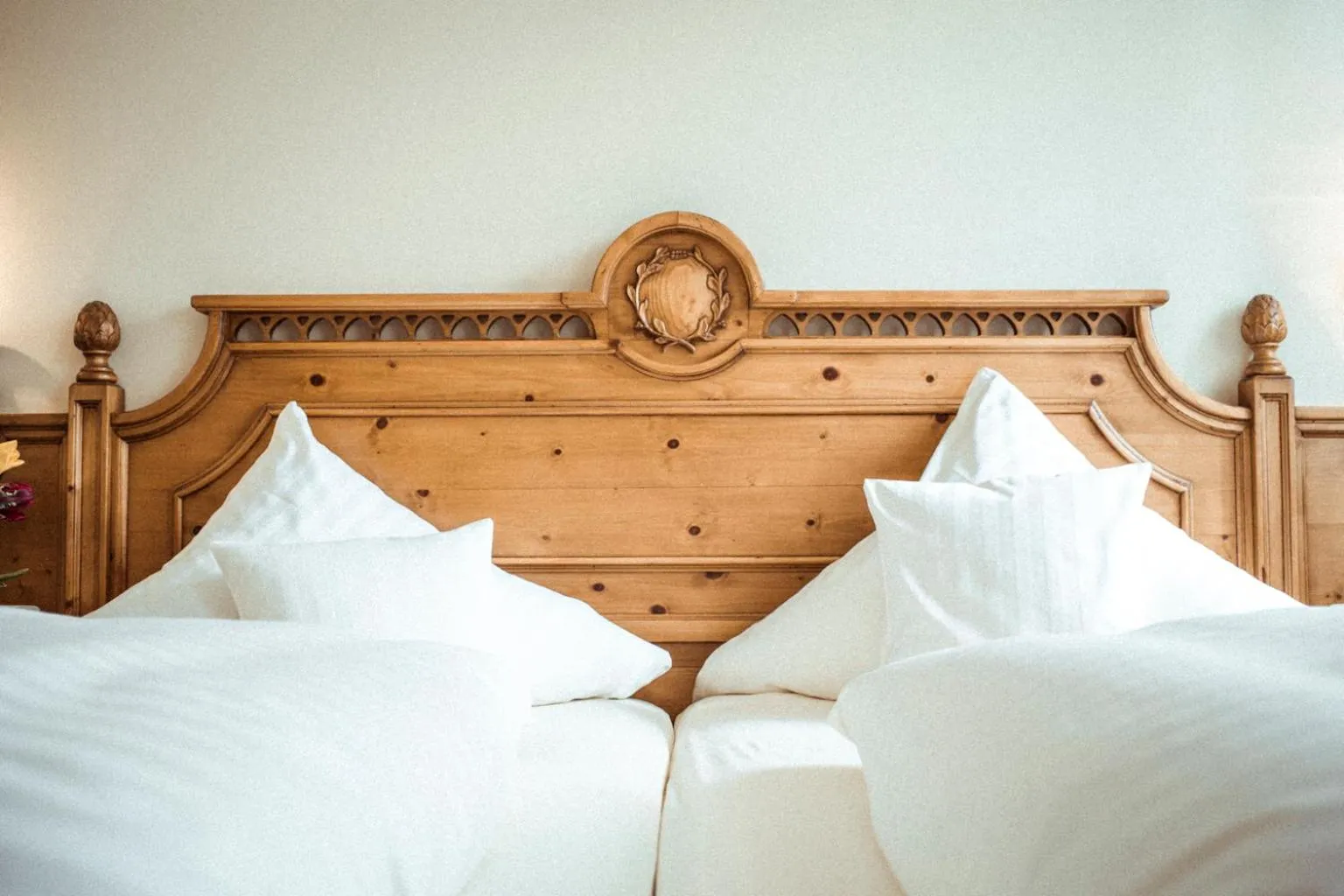 Decorative detail, Bed in Hotel Limmerhof