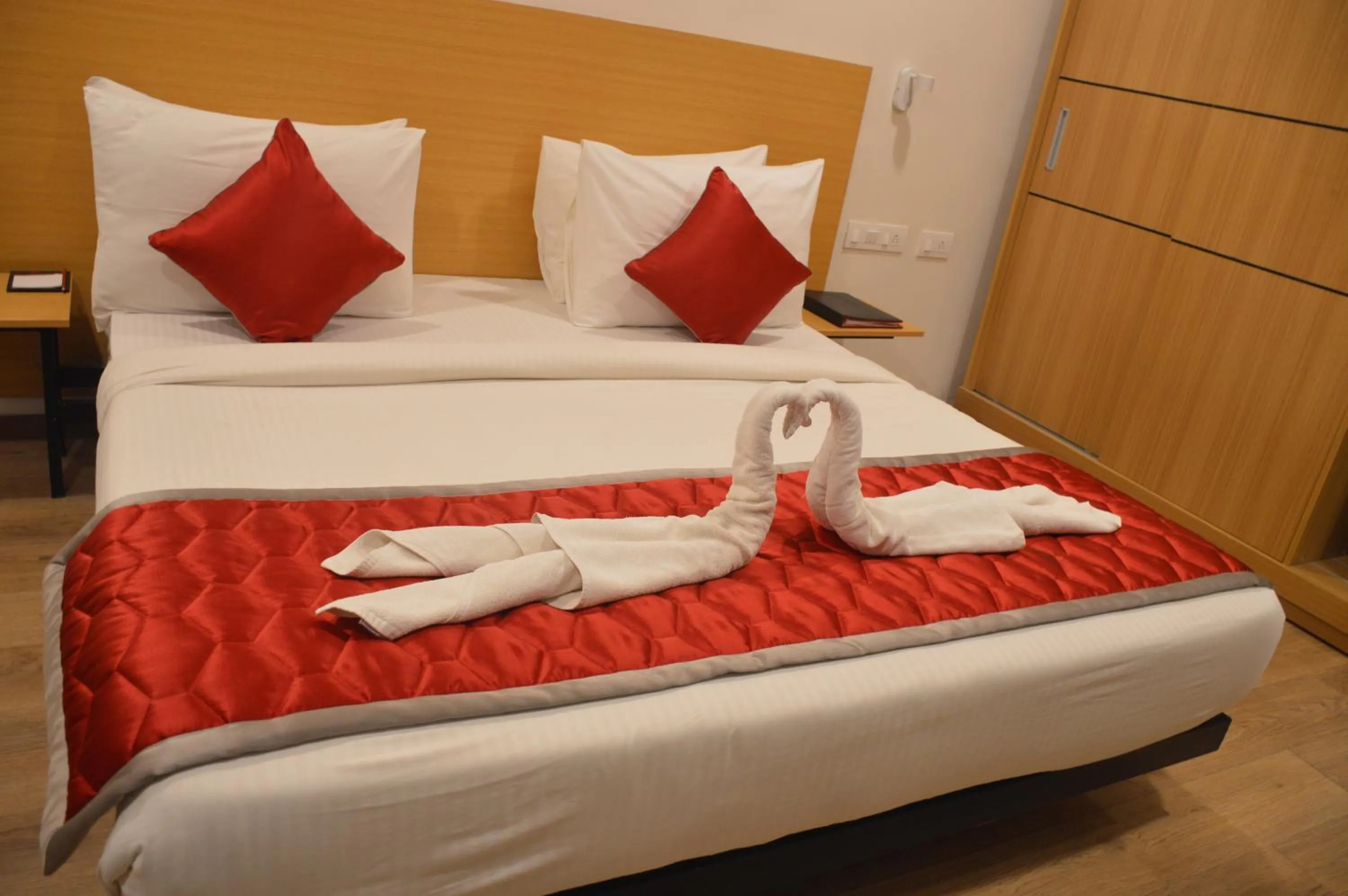 Bed in Lords Eco Inn Belagavi