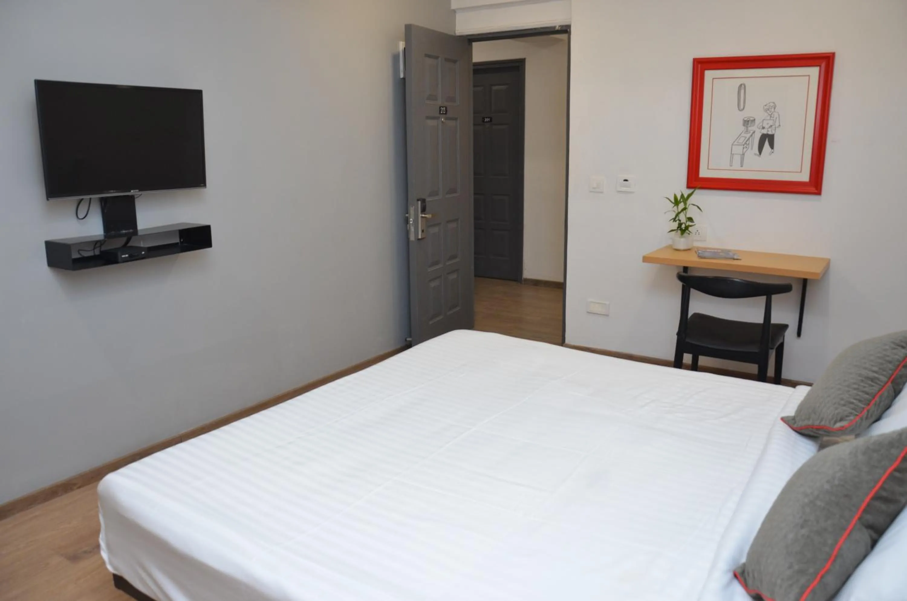 Bed in Lords Eco Inn Belagavi