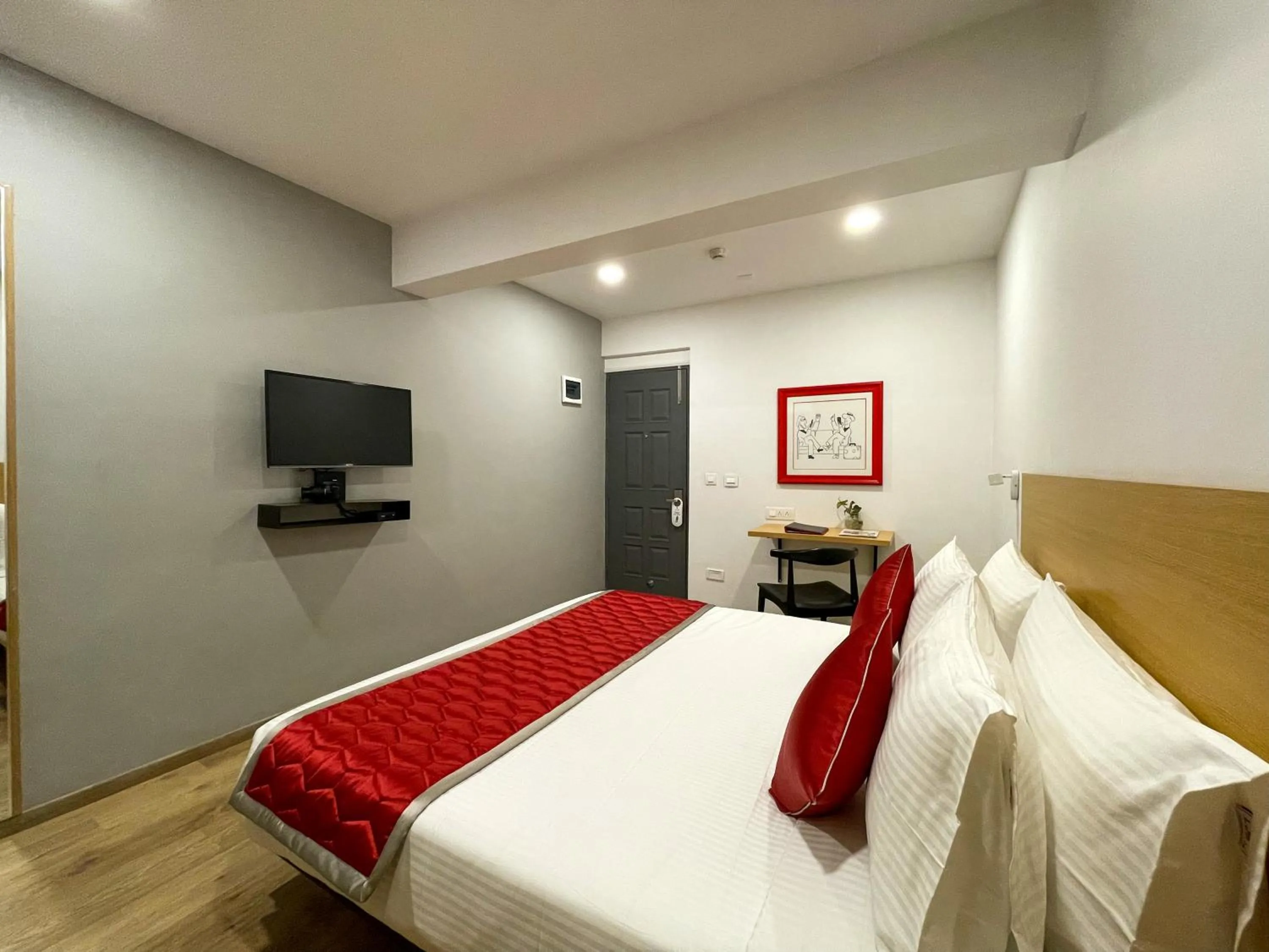 Bed in Lords Eco Inn Belagavi