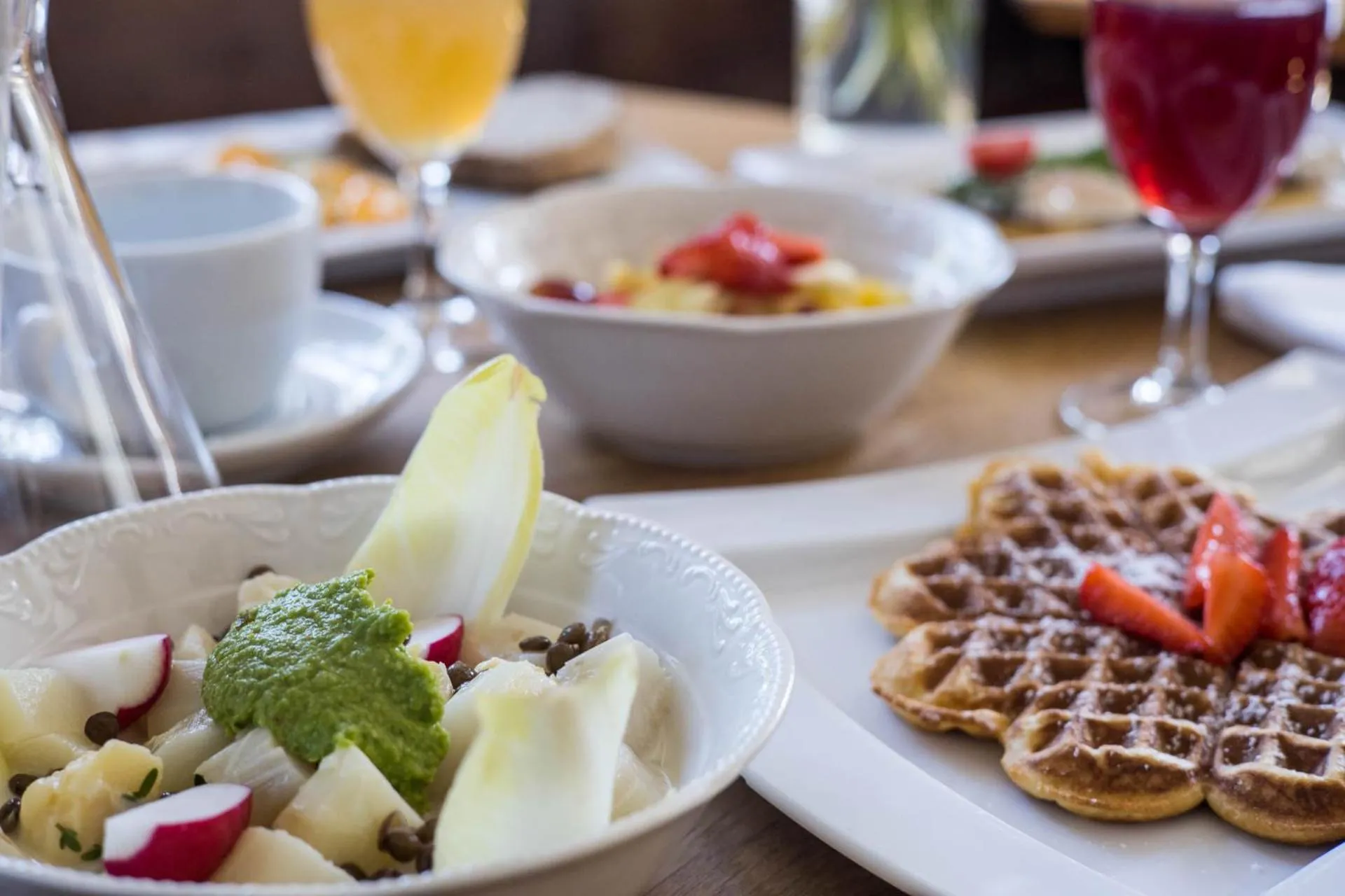 Breakfast in schlossmühle - lean luxury boutique hotel