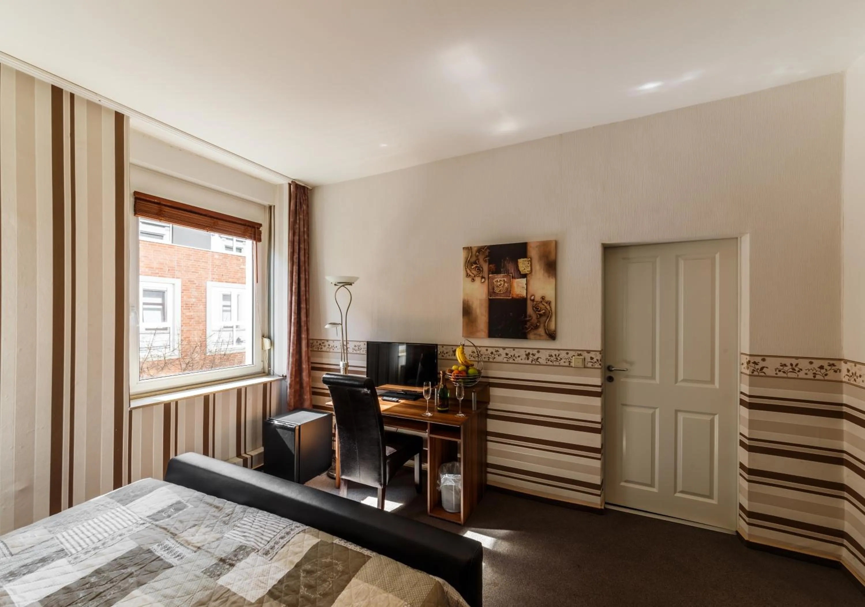 Bed in City Hotel Stolberg