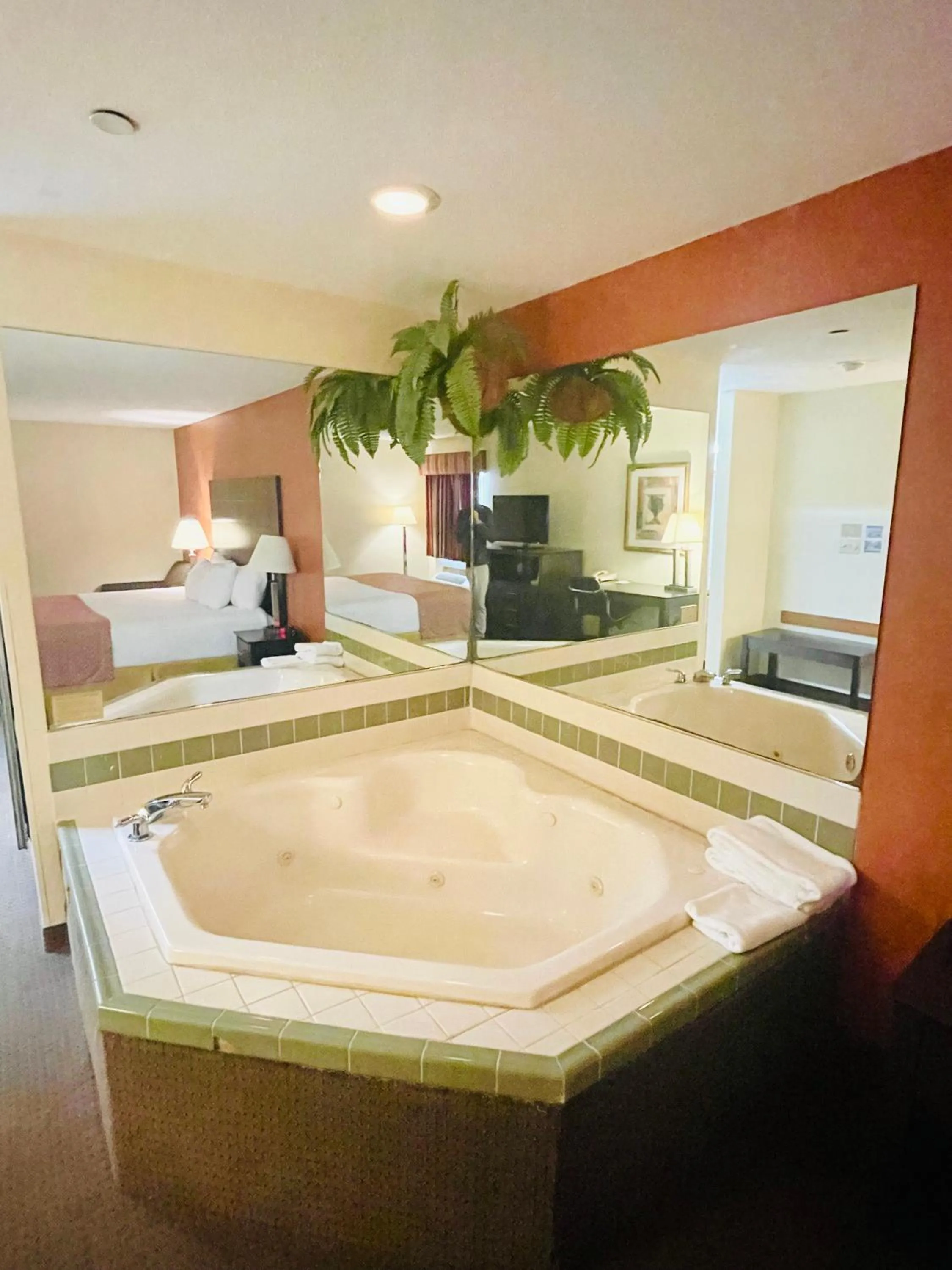 Hot Tub, Bed in Baymont by Wyndham Indianapolis