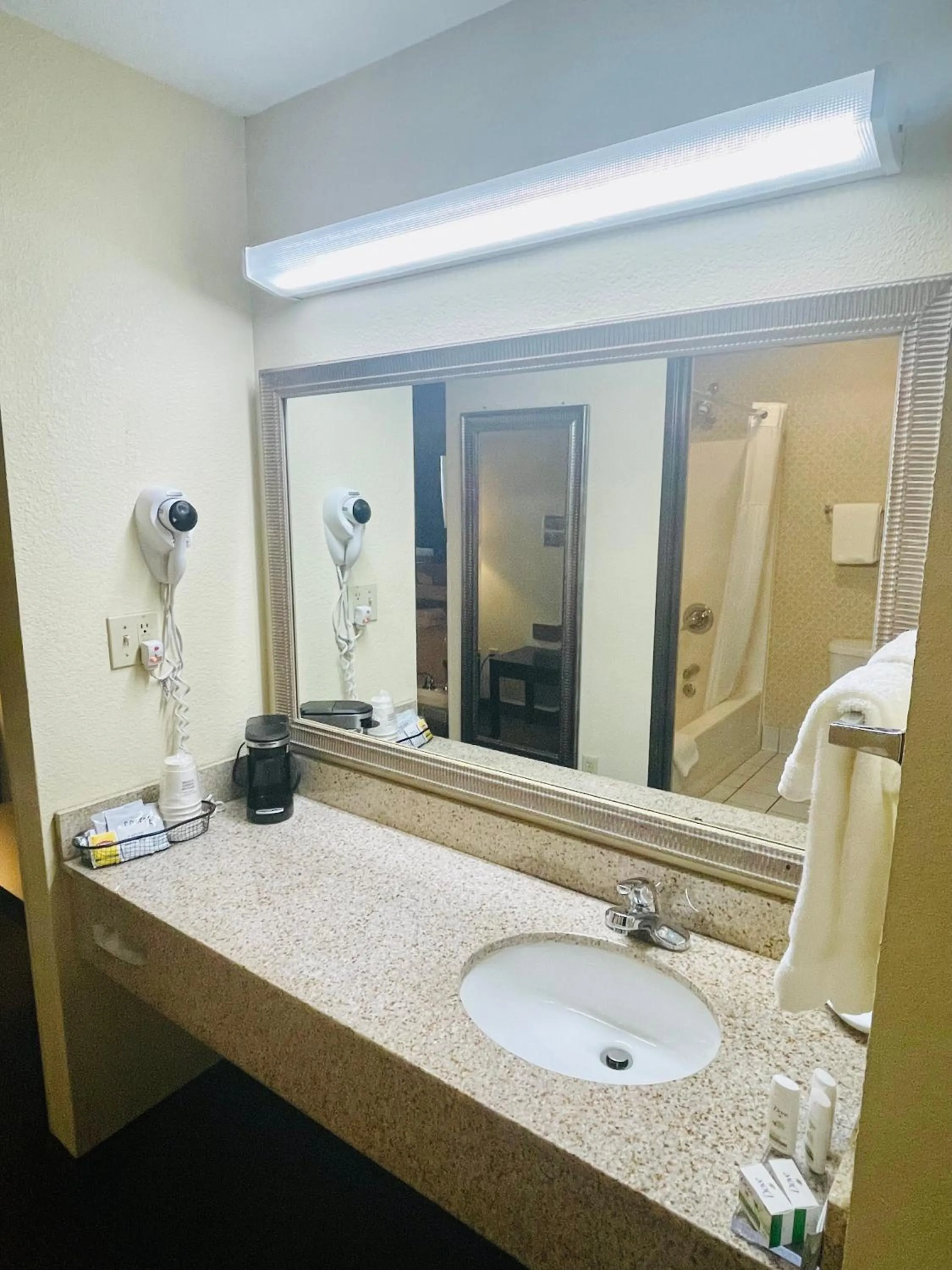 Bathroom in Baymont by Wyndham Indianapolis