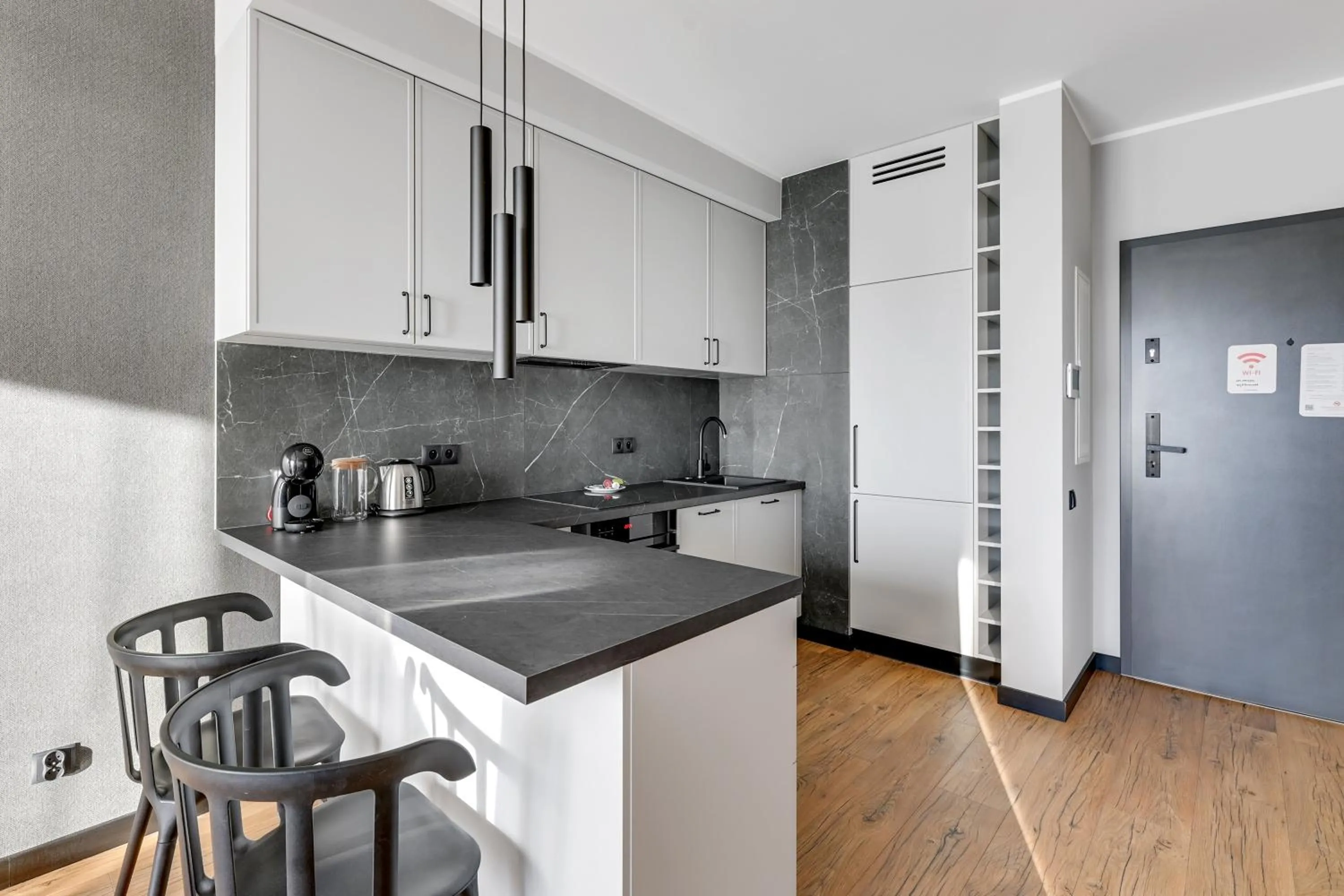 Kitchen or kitchenette in RentPlanet - Apartamenty Chlebova