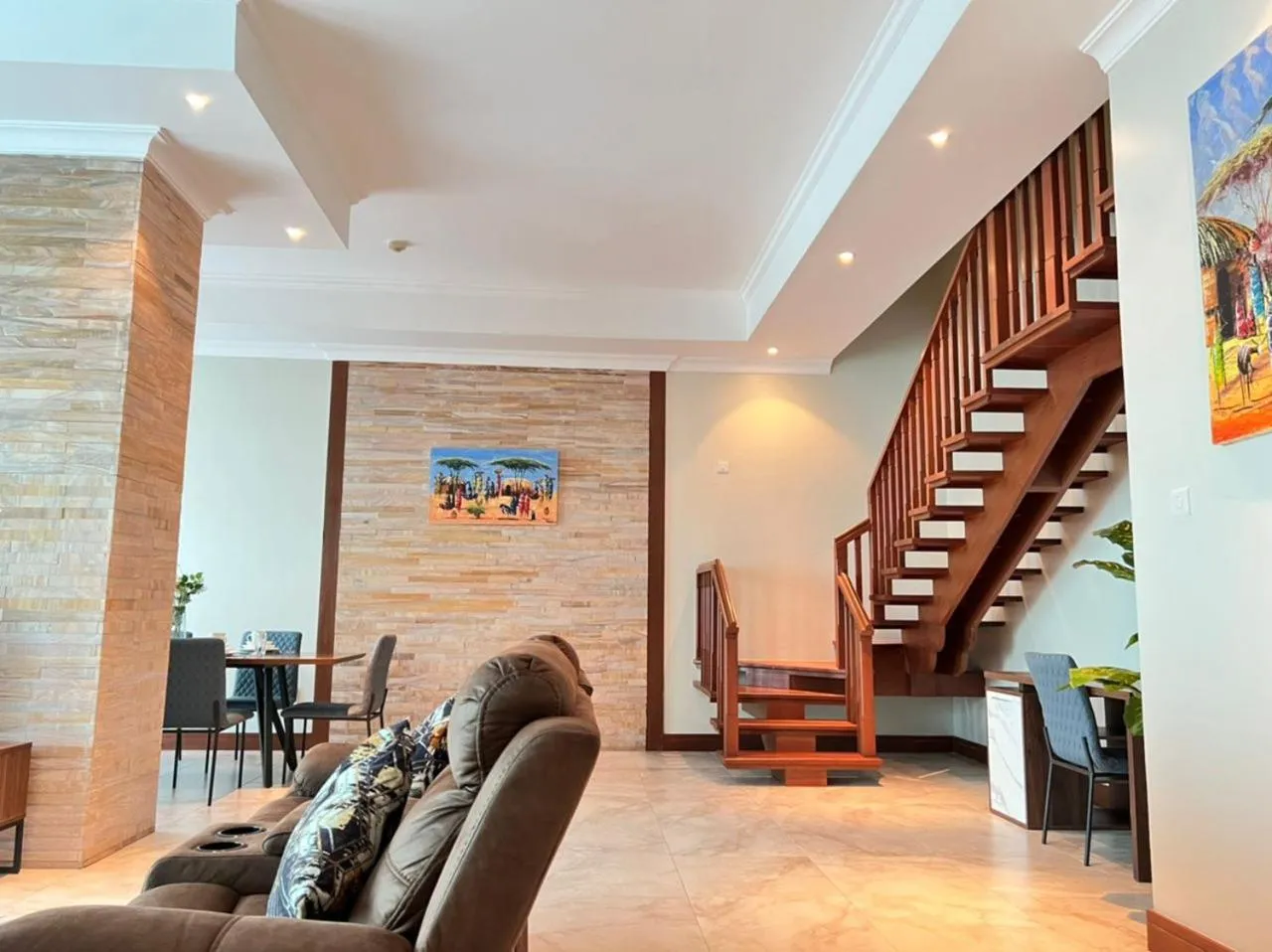 Living room in Fairview Luxury Apartments