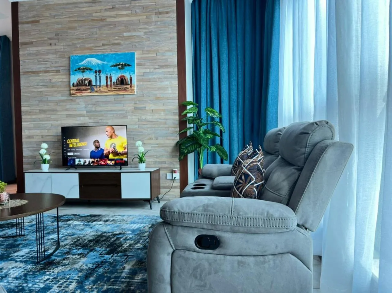Living room in Fairview Luxury Apartments