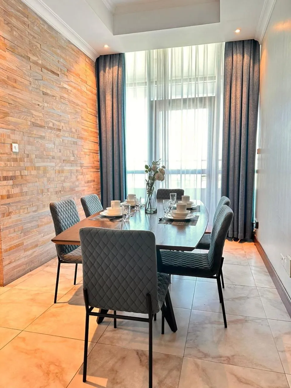 Dining area in Fairview Luxury Apartments