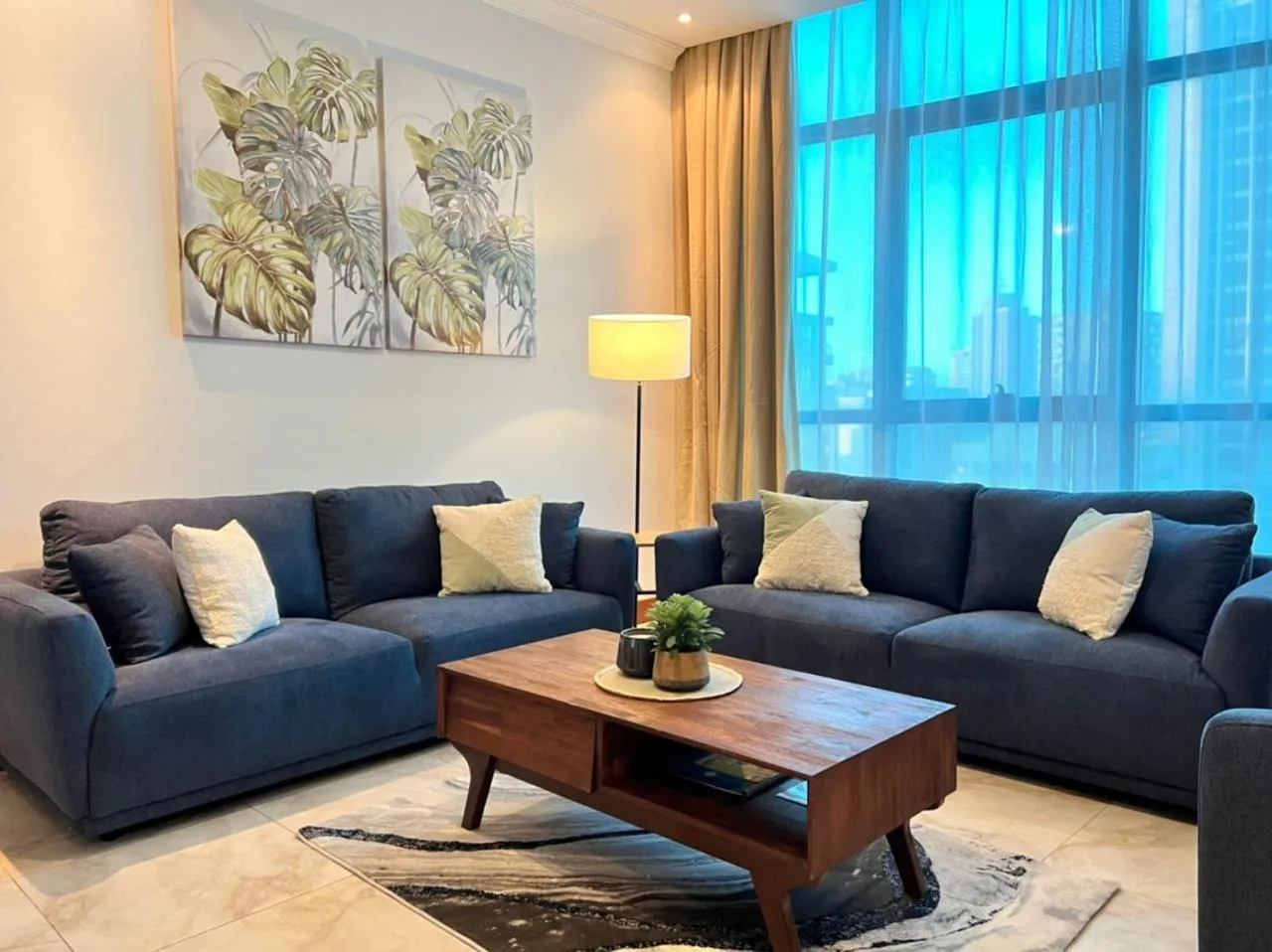 Living room in Fairview Luxury Apartments