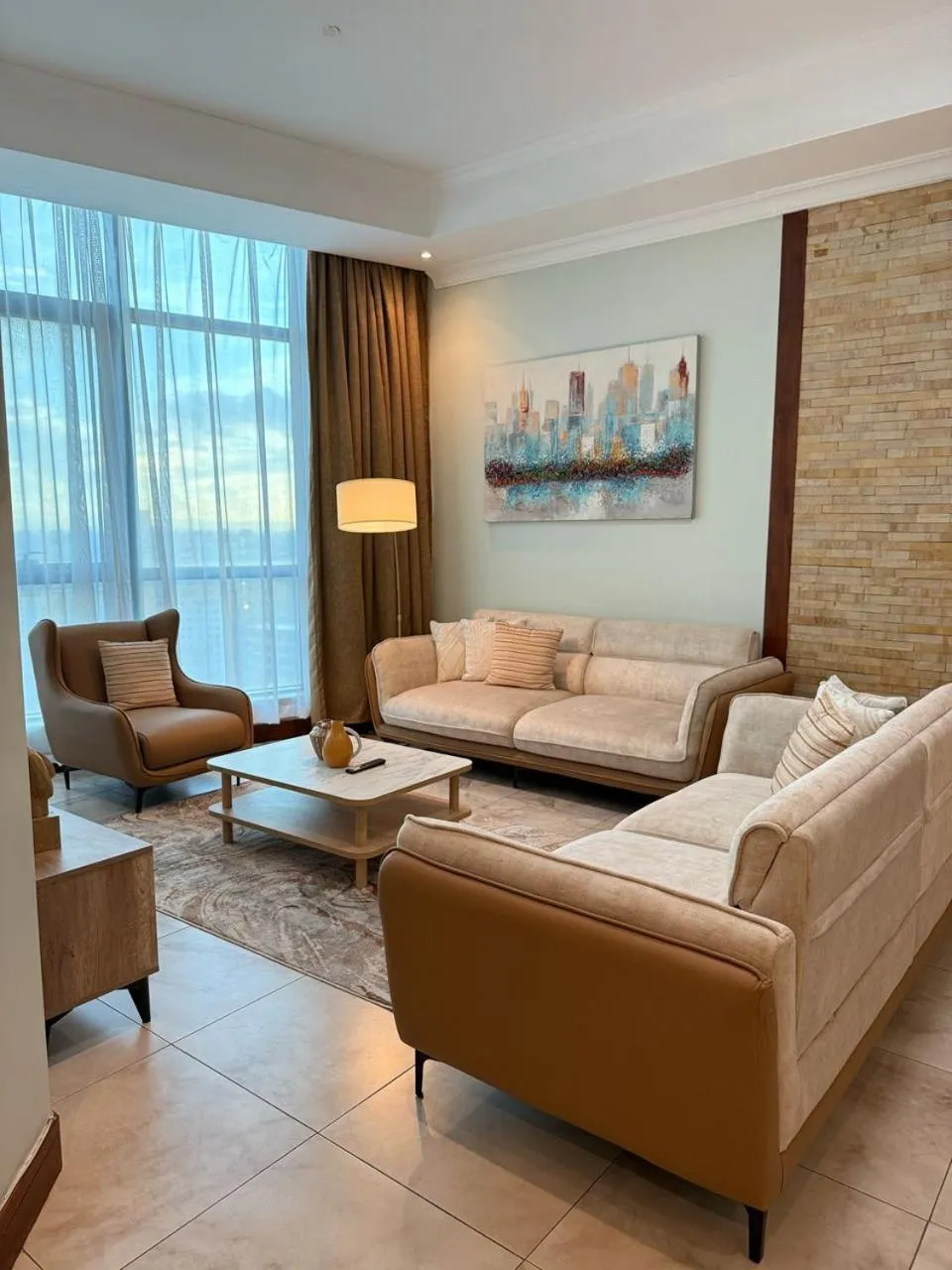 Living room in Fairview Luxury Apartments