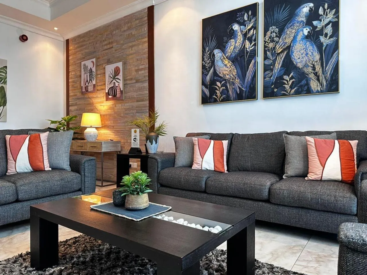 Seating area in Fairview Luxury Apartments
