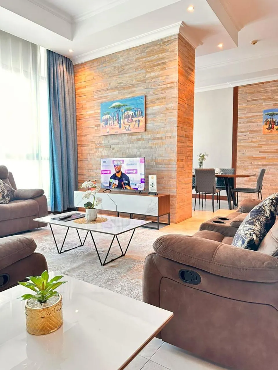 Living room in Fairview Luxury Apartments