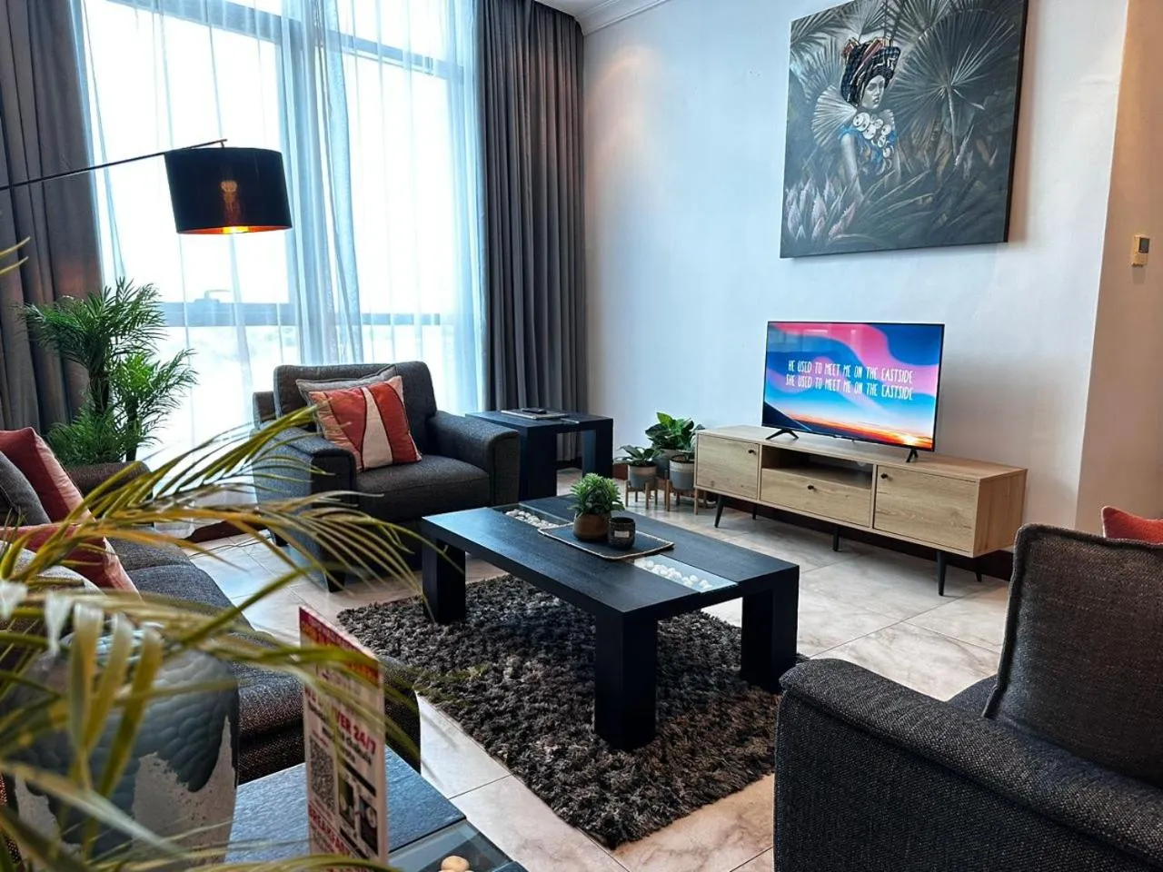 Living room in Fairview Luxury Apartments