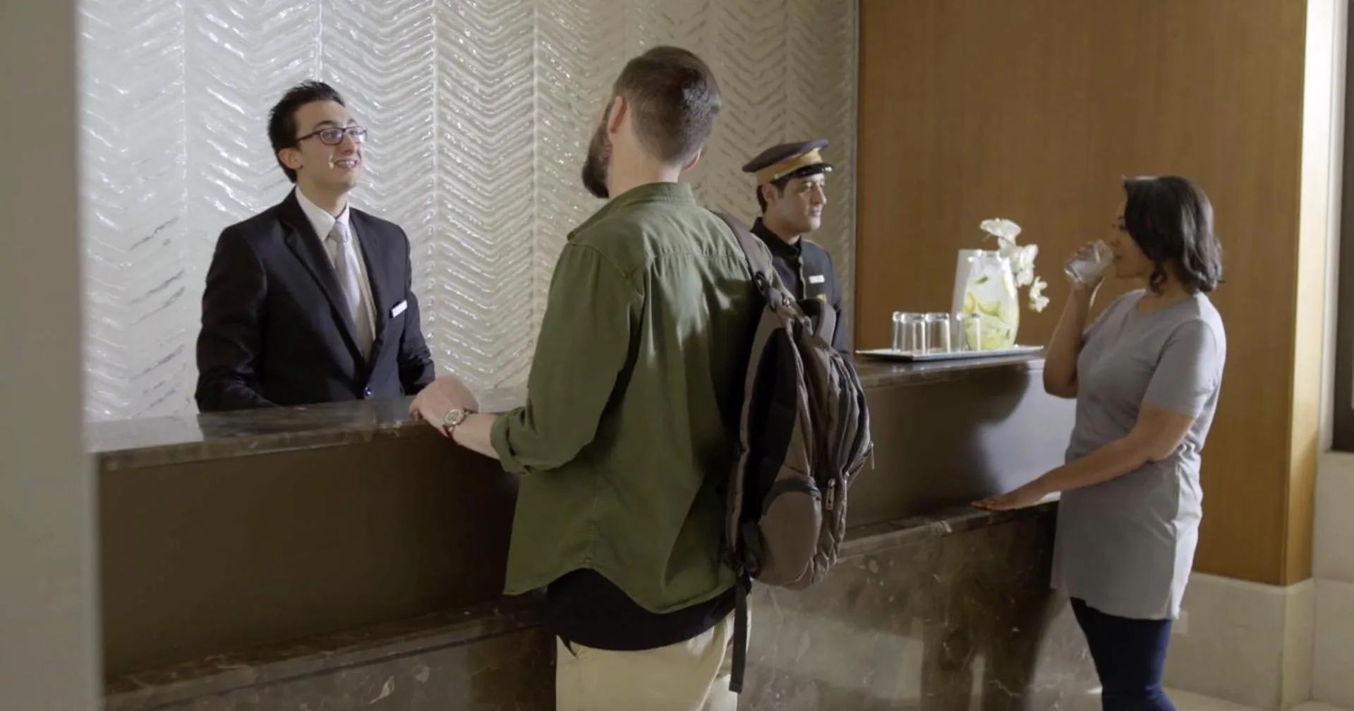 Staff in AlQasr Metropole Hotel