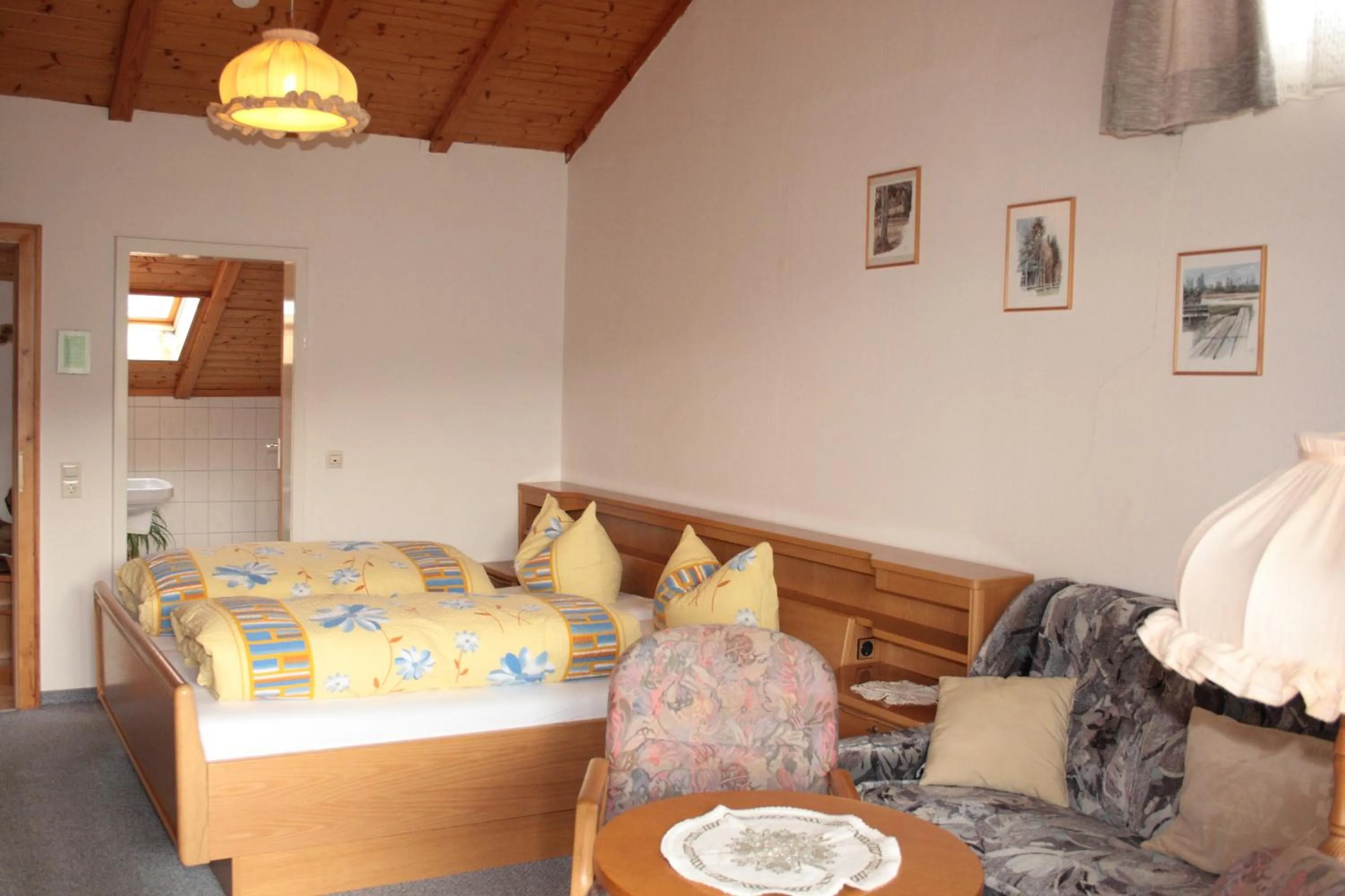 Decorative detail, Bed in Schwarzwald-Gasthof Hirsch