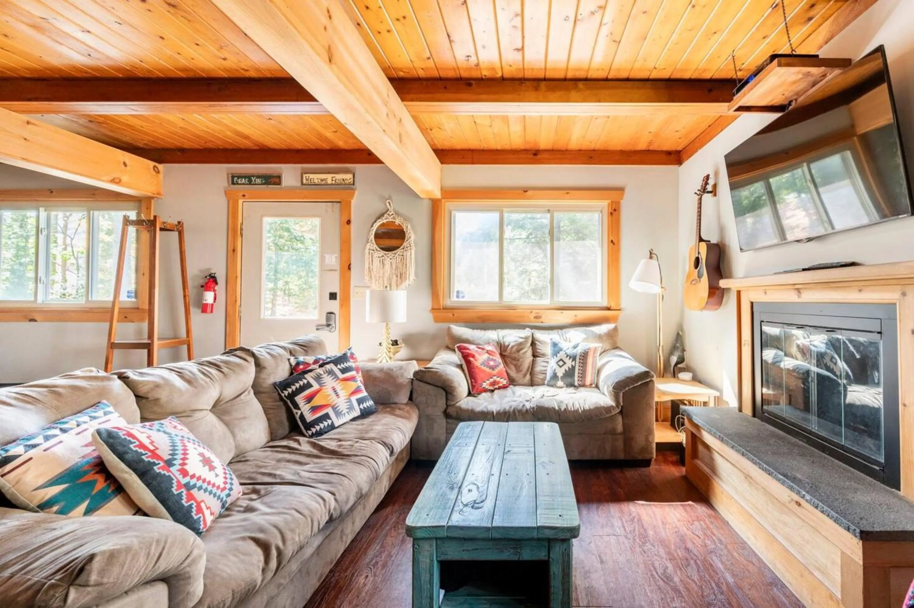 Living room in Kaatskill Mountain Club and Condos by Hunter Mountain