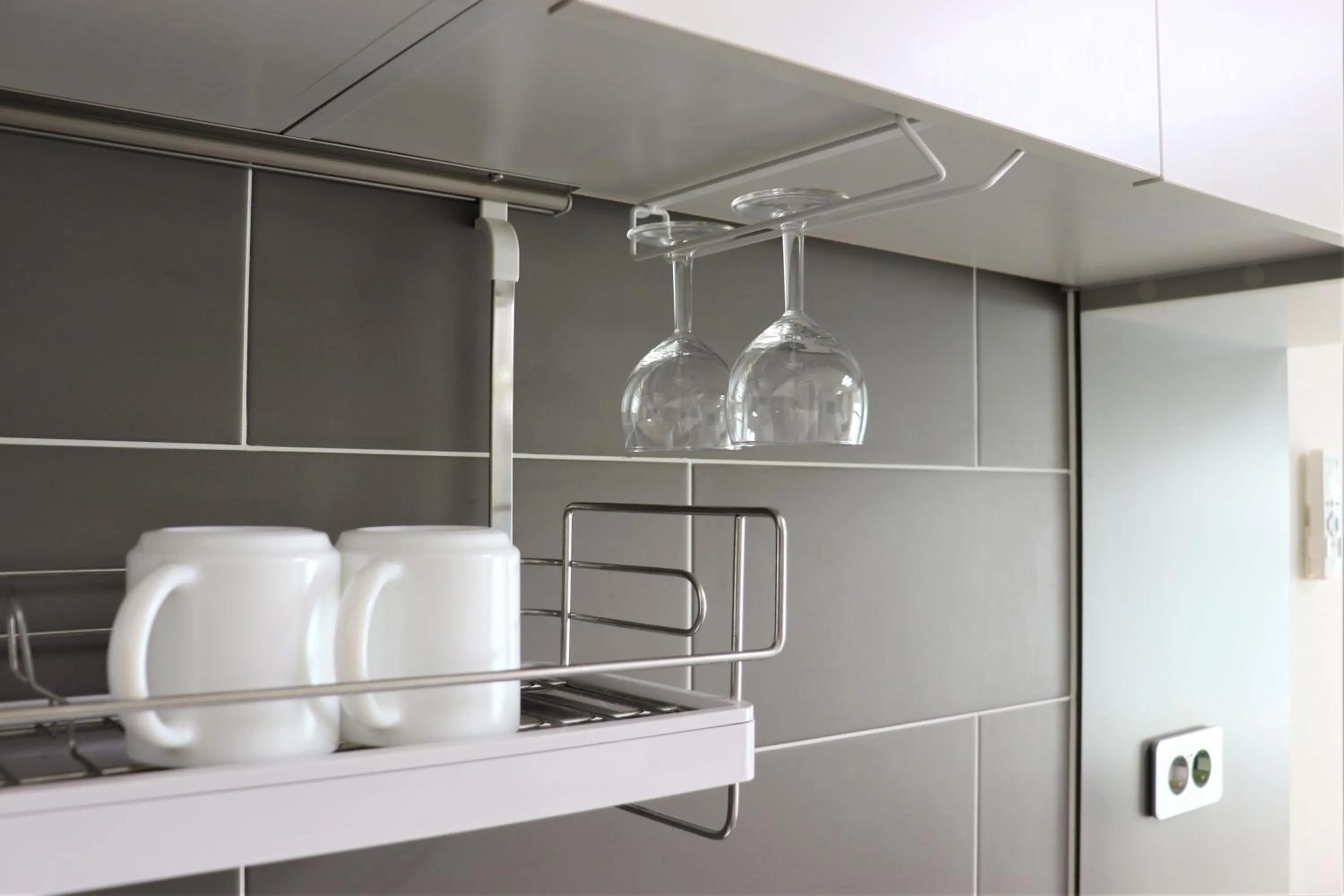 Kitchen or kitchenette in Landmark Stay in Songdo