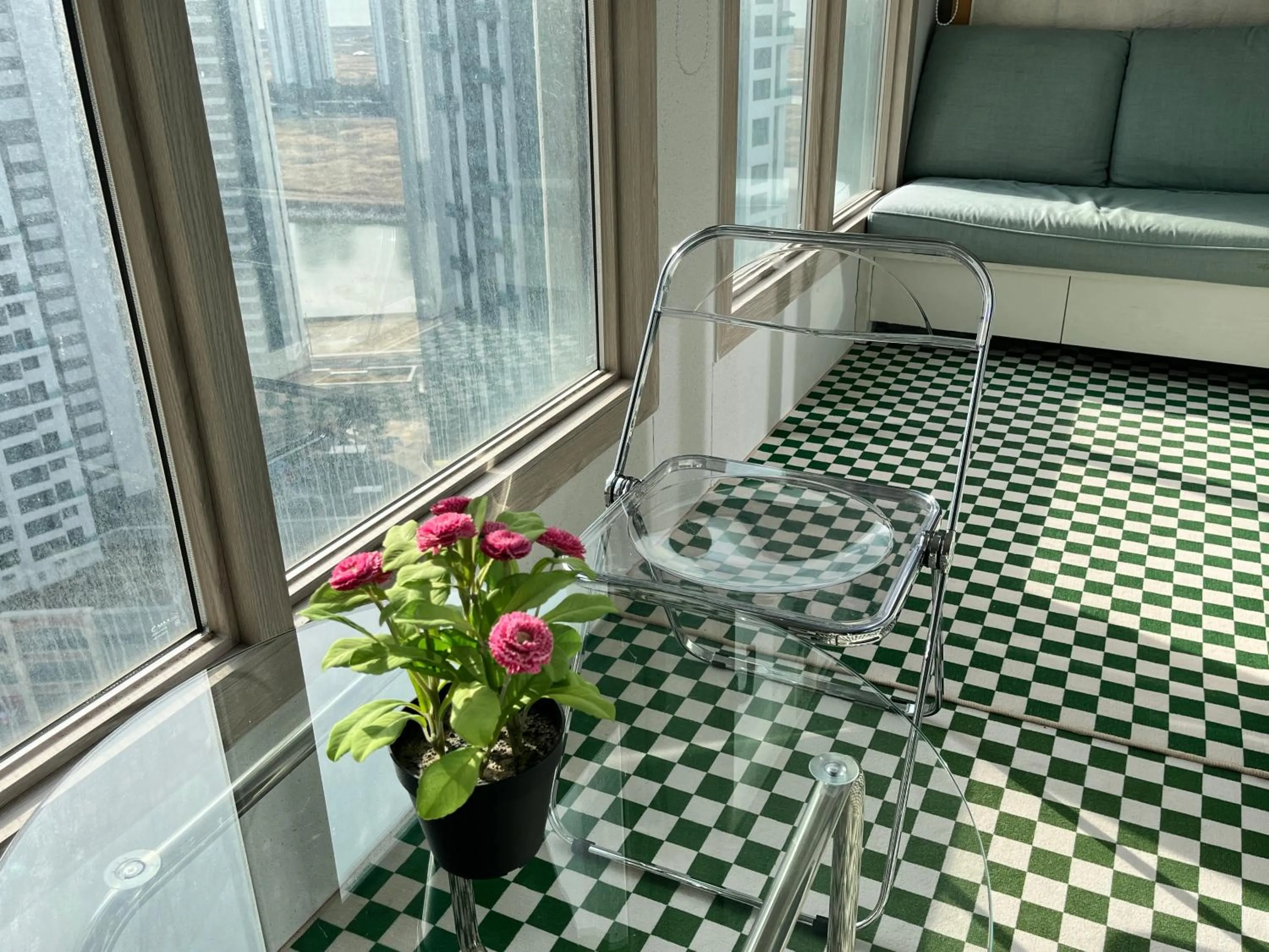Balcony/Terrace in Landmark Stay in Songdo