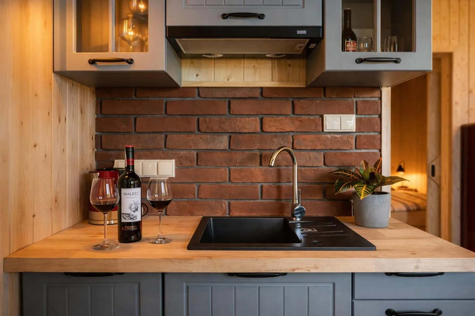 Kitchen or kitchenette in Apartamenty Leśna Przystań nad jeziorem