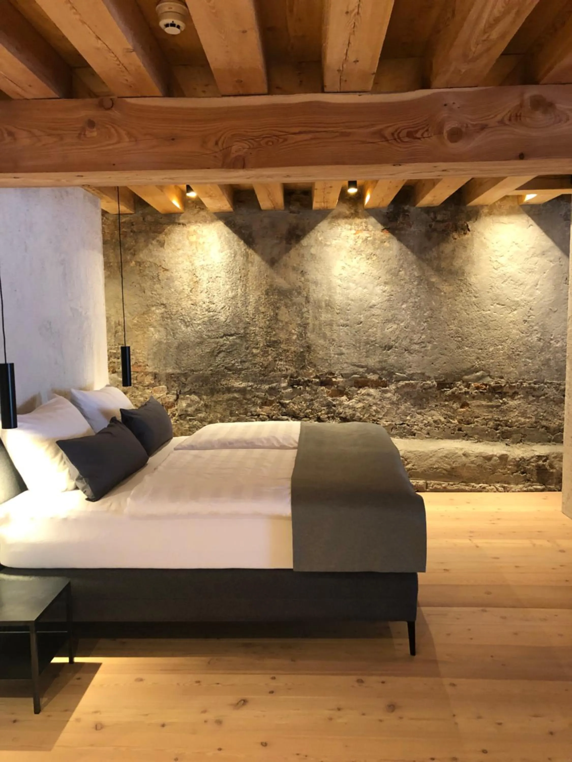 Bed in Boutiquehotel Rattenberg