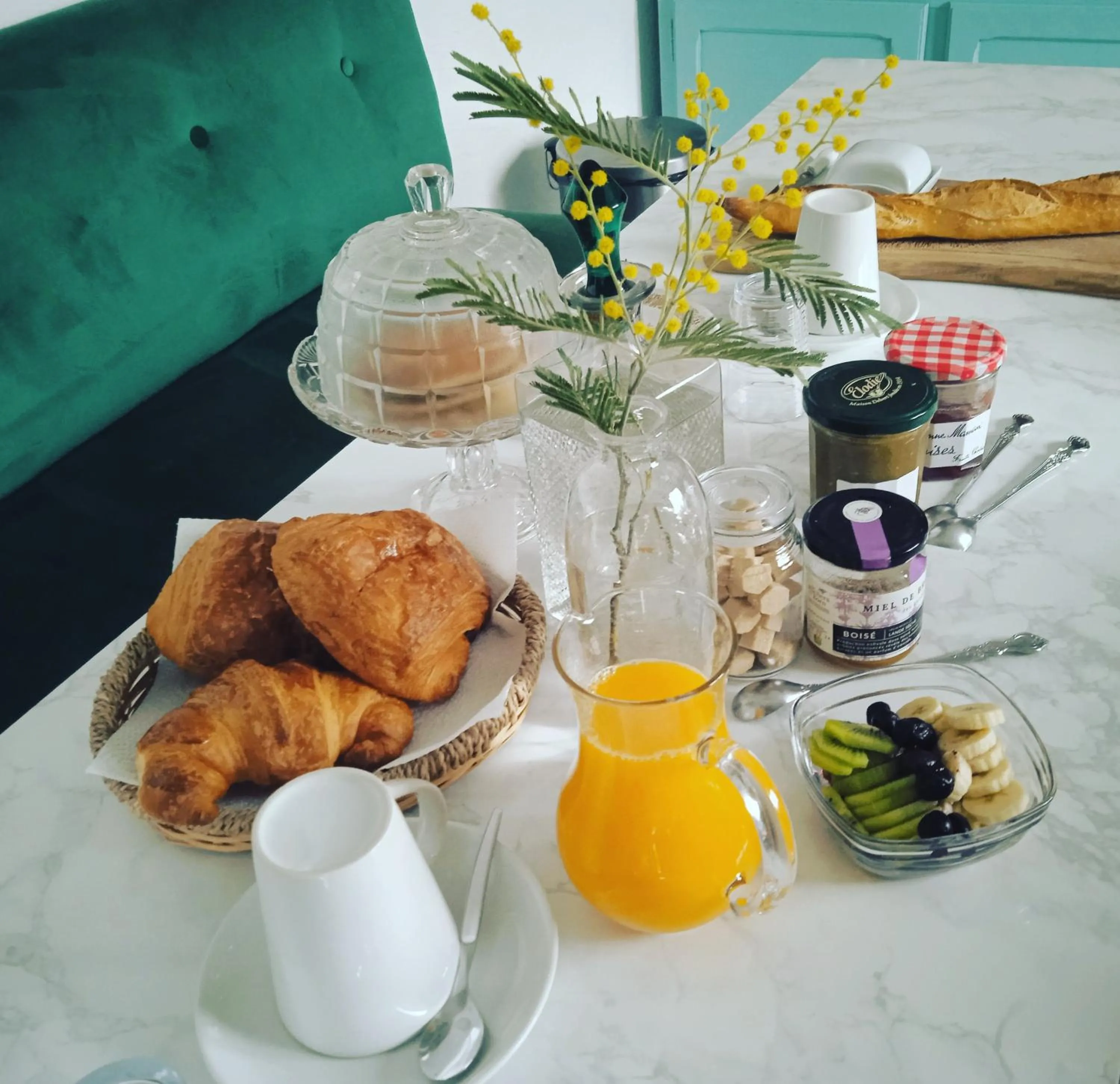 Breakfast in Les jardins de Mimizan