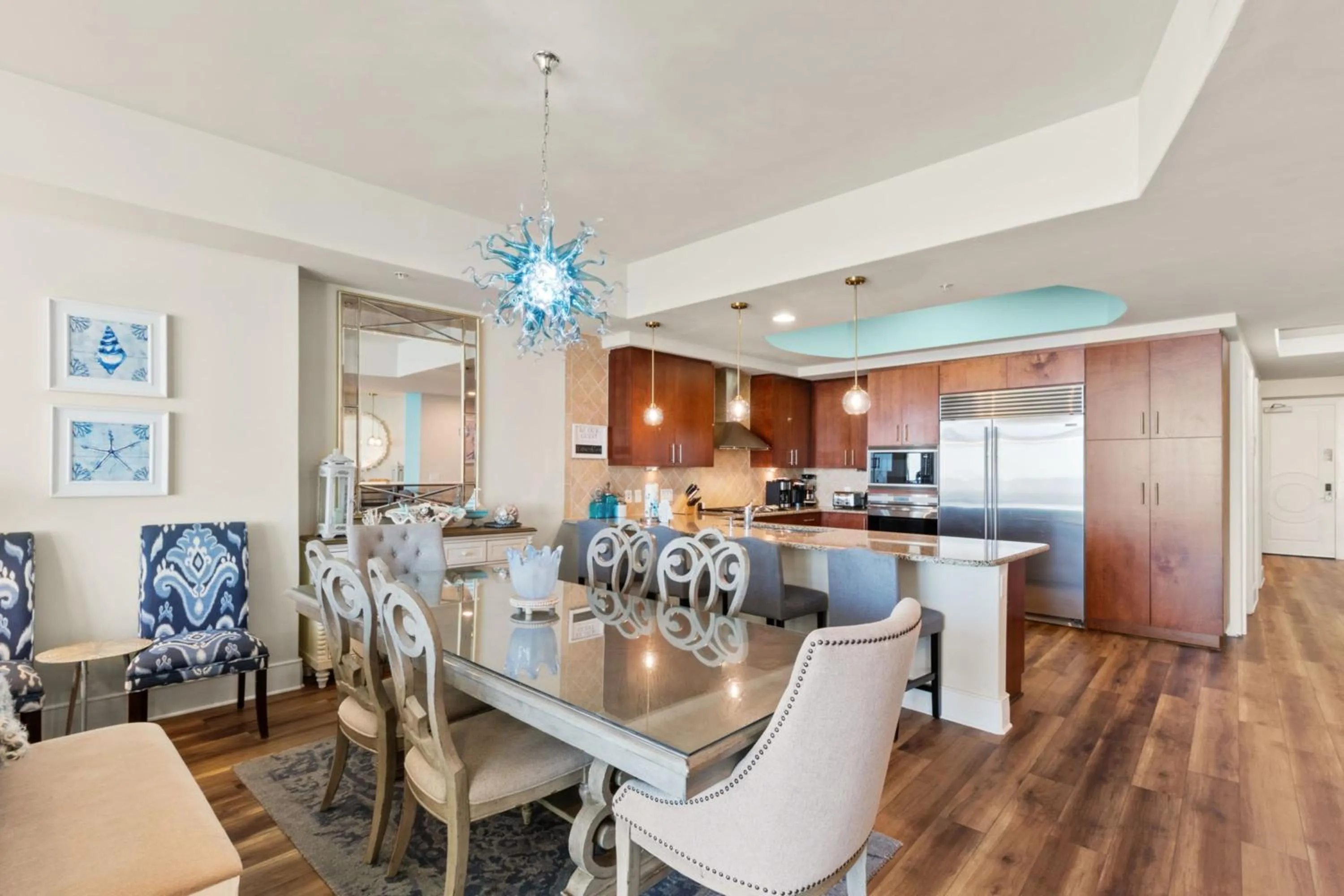 Kitchen or kitchenette in Turquoise 1908C