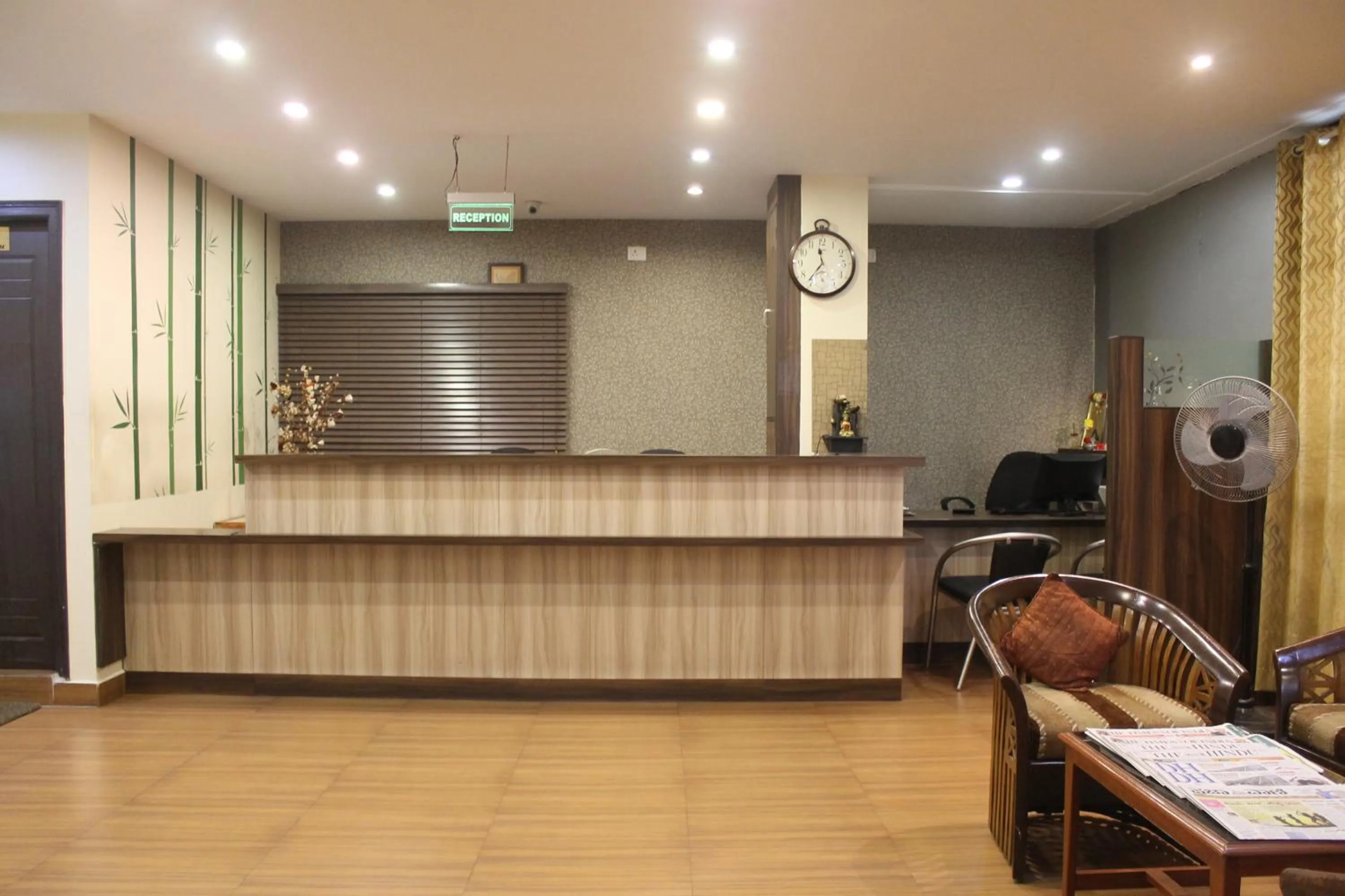 Lobby or reception in HOTEL GREEN TREES