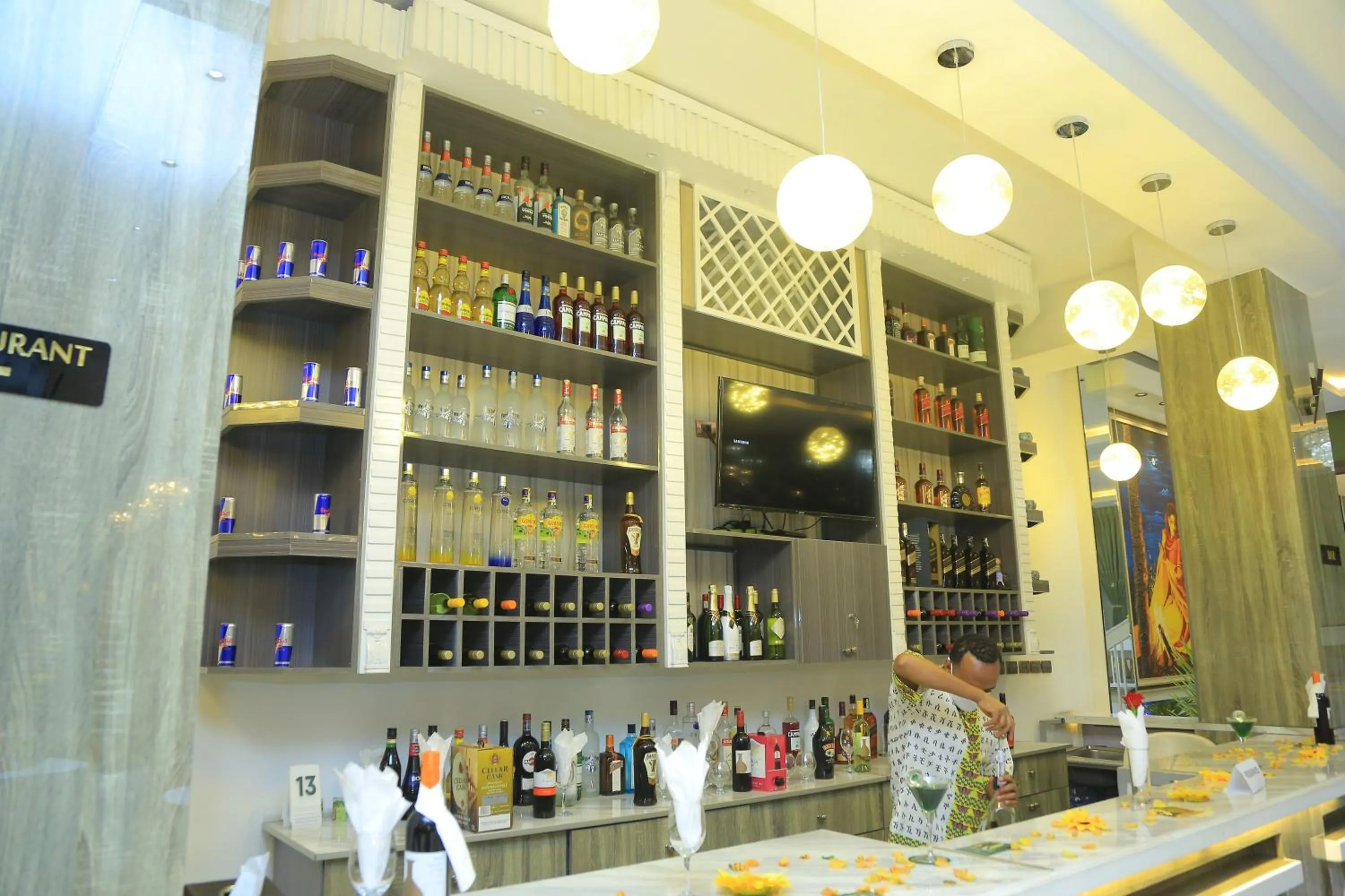 Lounge or bar in Base Ethiopia International Hotel