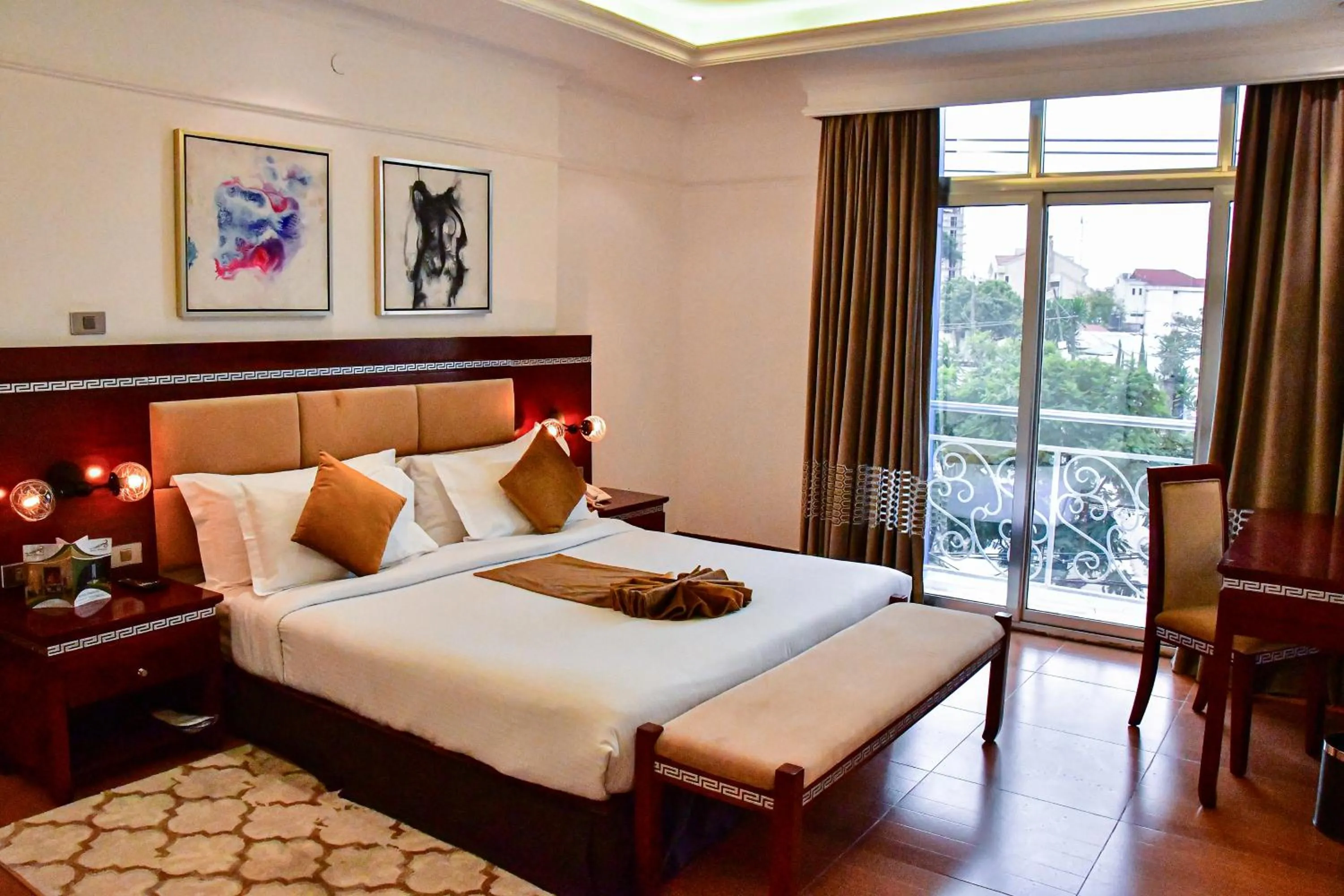 Bedroom in Base Ethiopia International Hotel