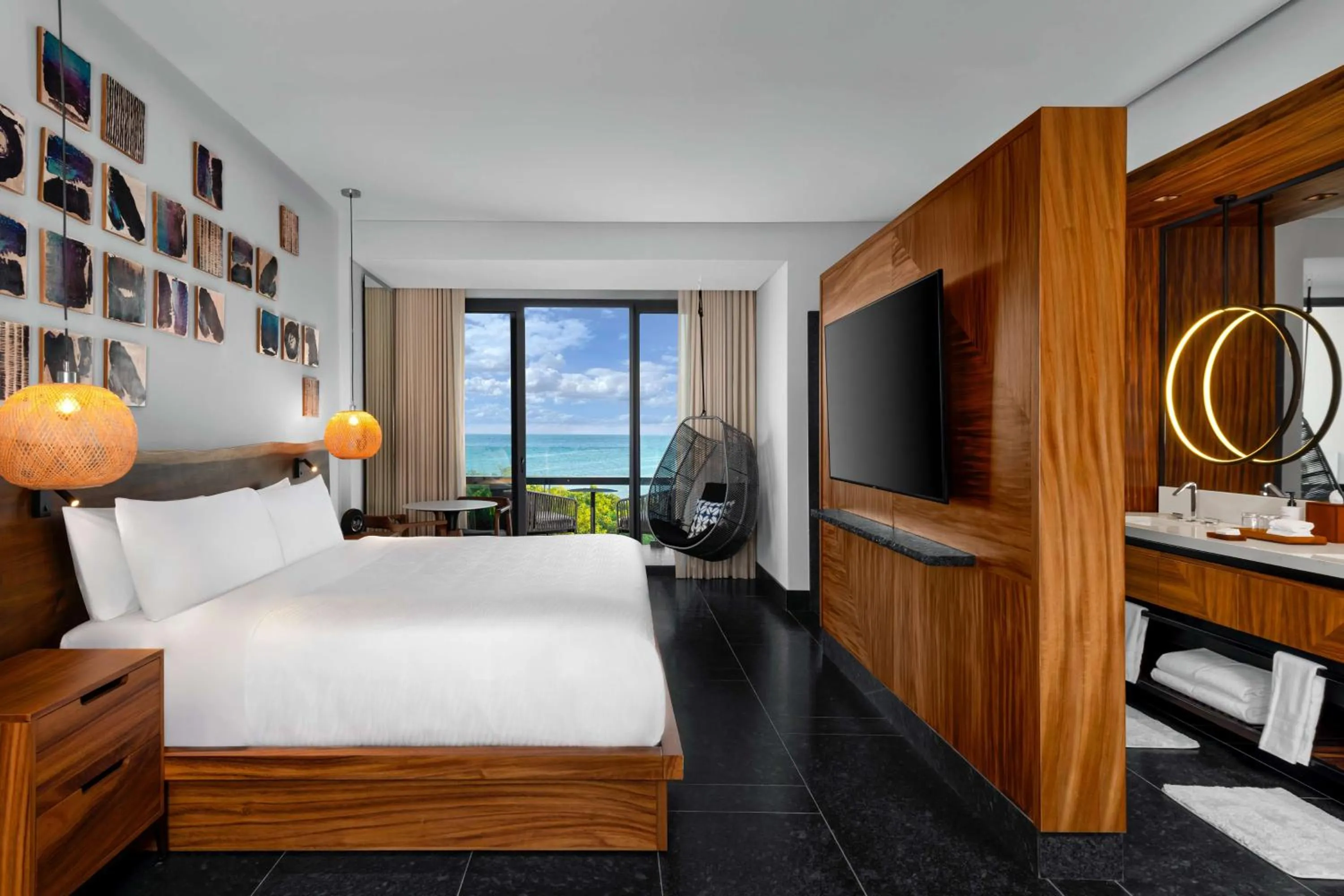 Property building, Bed in Conrad Tulum Riviera Maya